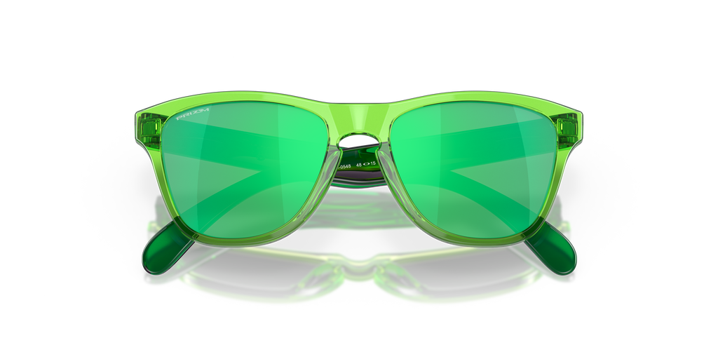 Oakley OJ9009 Frogskins XXS Youth Square Prizm Sunglasses - Acid Green Frame