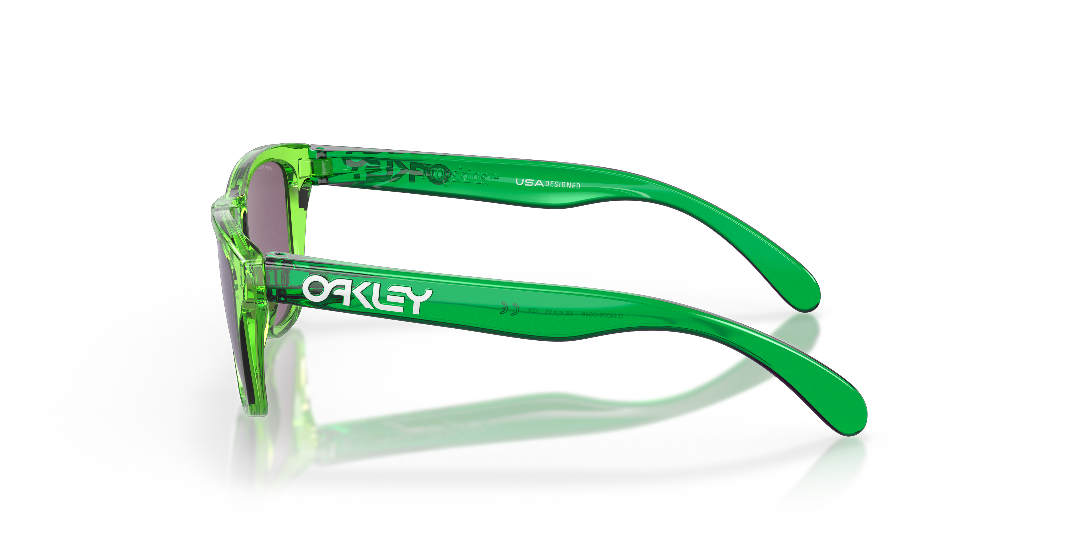 Oakley OJ9009 Frogskins XXS Youth Square Prizm Sunglasses - Acid Green Frame