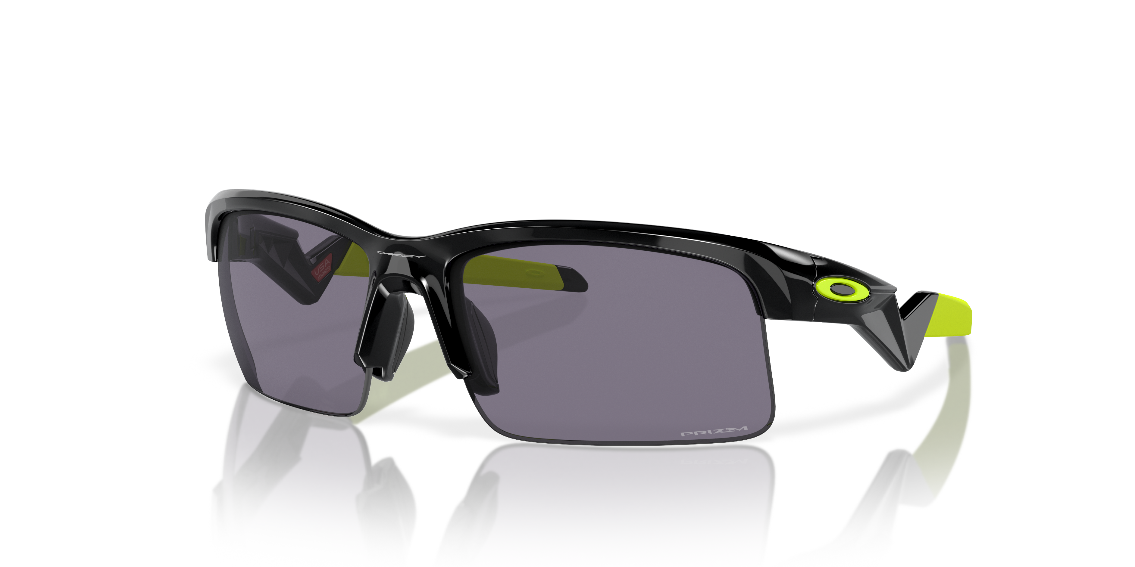 Oakley OJ9013 Capacitor Youth Rectangle Prizm Sunglasses - Polished Black Frame