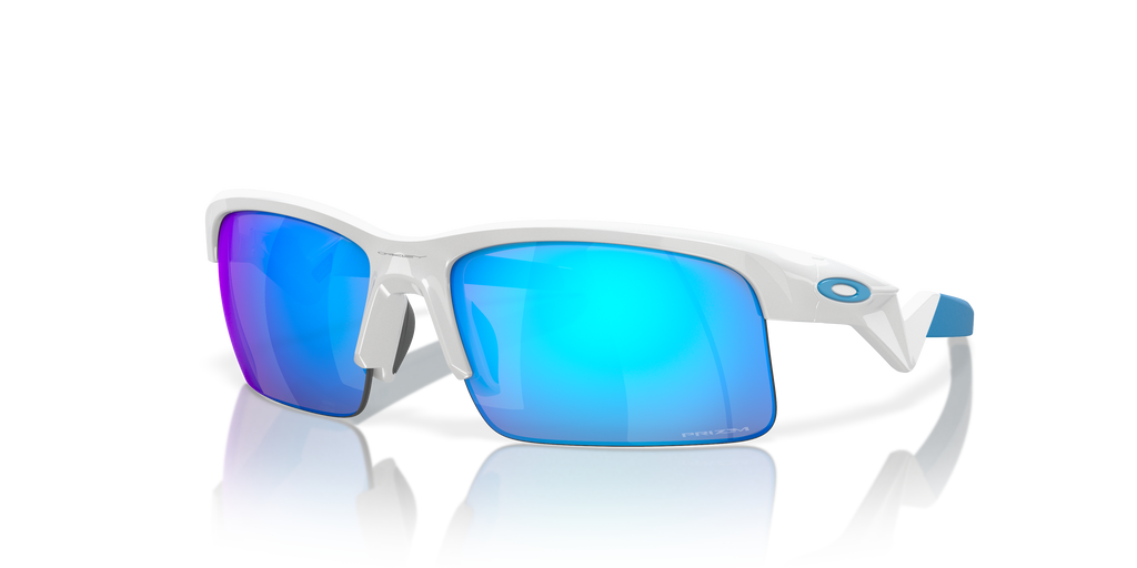 Oakley OJ9013 Capacitor Youth Rectangle Prizm Sunglasses - Polished White Frame