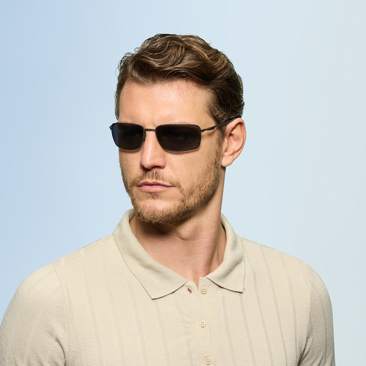 Oakley OO4075 Square Wire Men's Rectangle Polarized Sunglasses