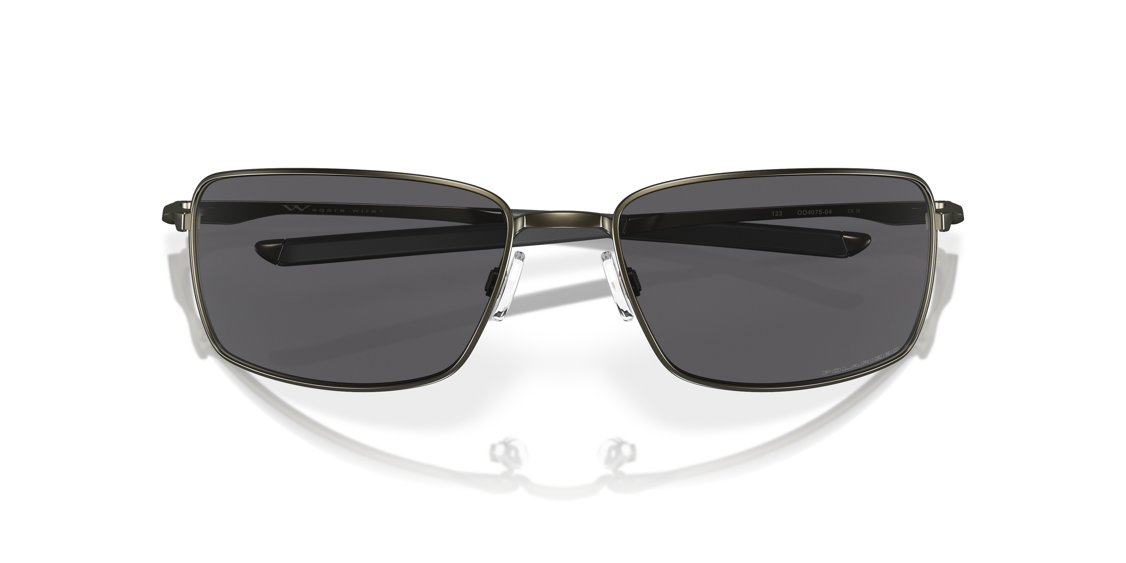 Oakley OO4075 Square Wire Men's Rectangle Polarized Sunglasses