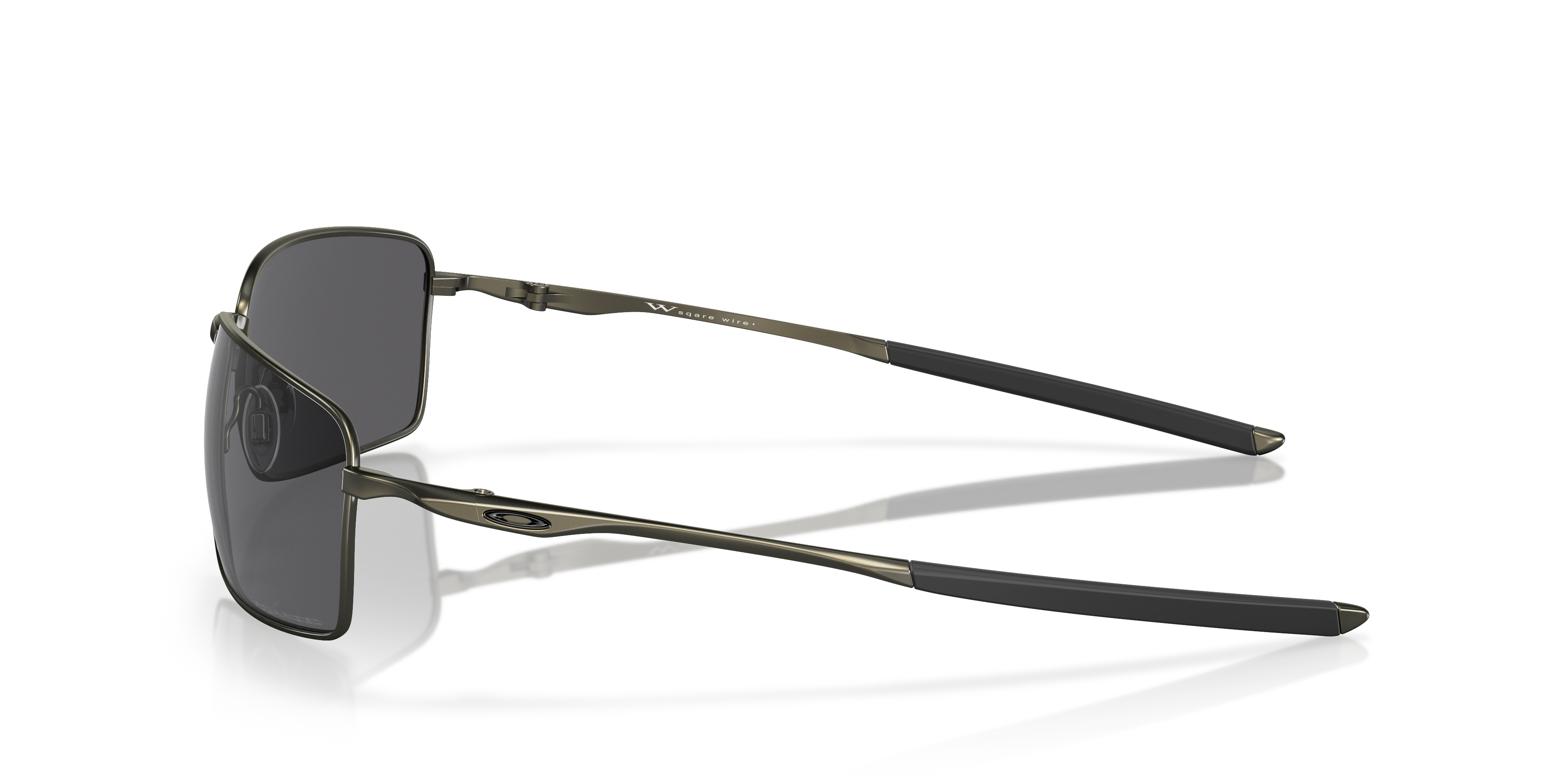 Oakley OO4075 Square Wire Men's Rectangle Polarized Sunglasses