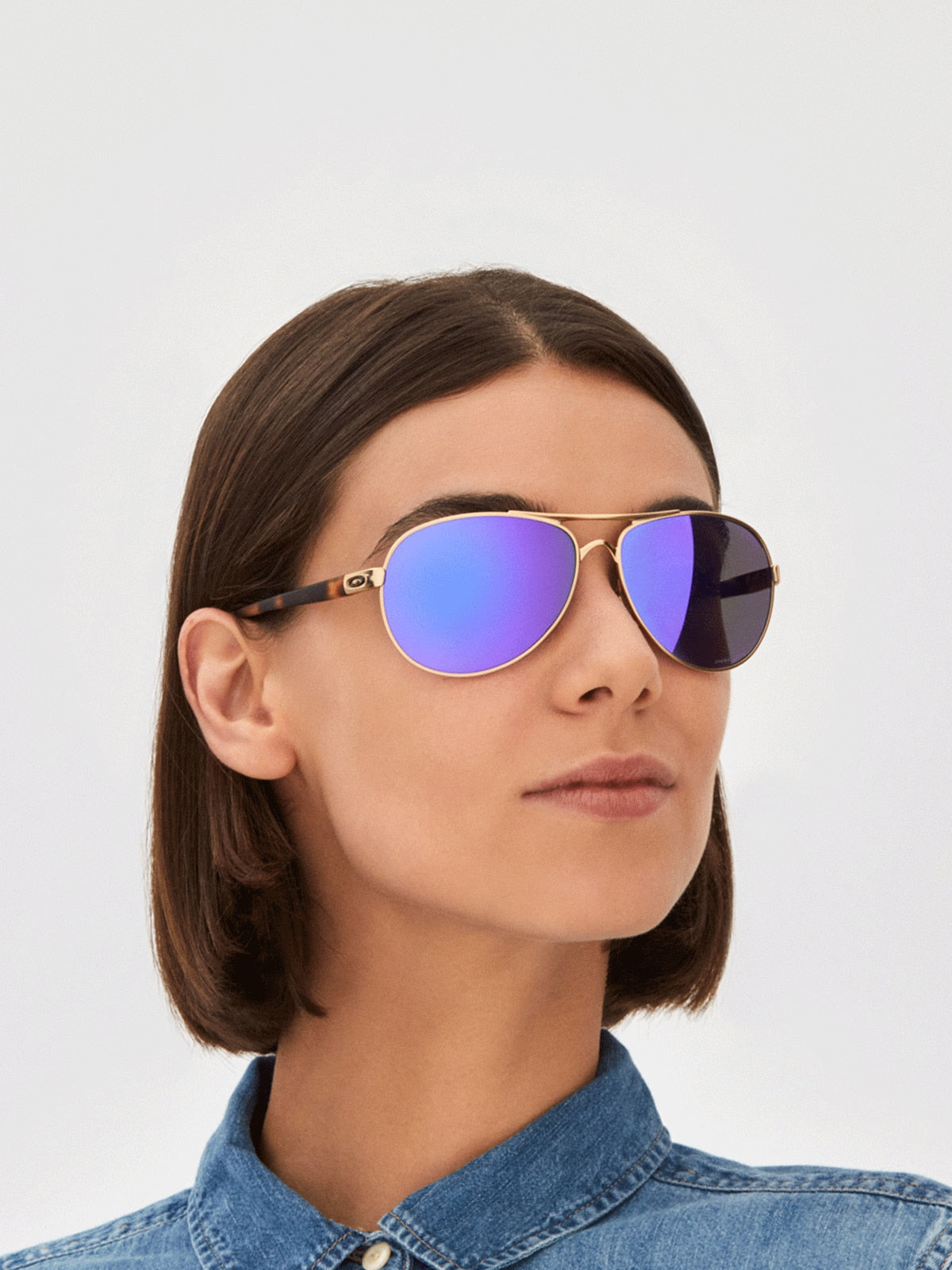 Oakley OO4079 Feedback Women's Round Prizm Polarized Sunglasses
