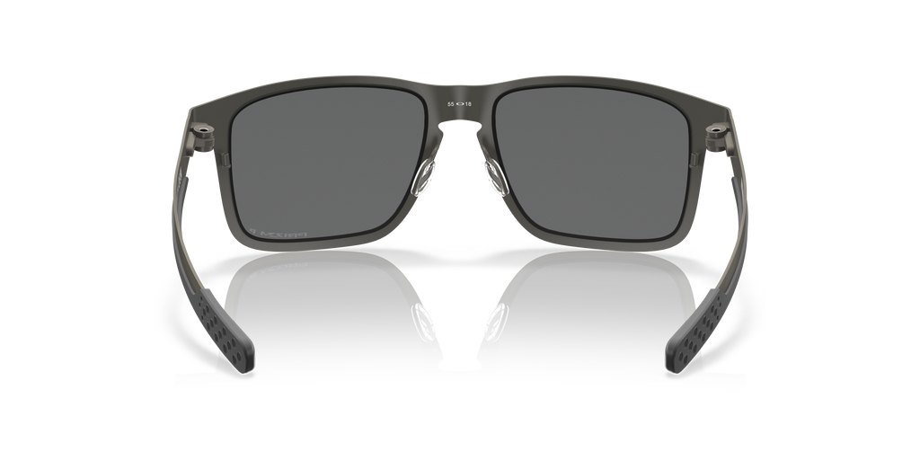 Oakley OO4123 Holbrook Metal Men's Square Prizm Polarized Sunglasses - Matte Gunmetal Frame