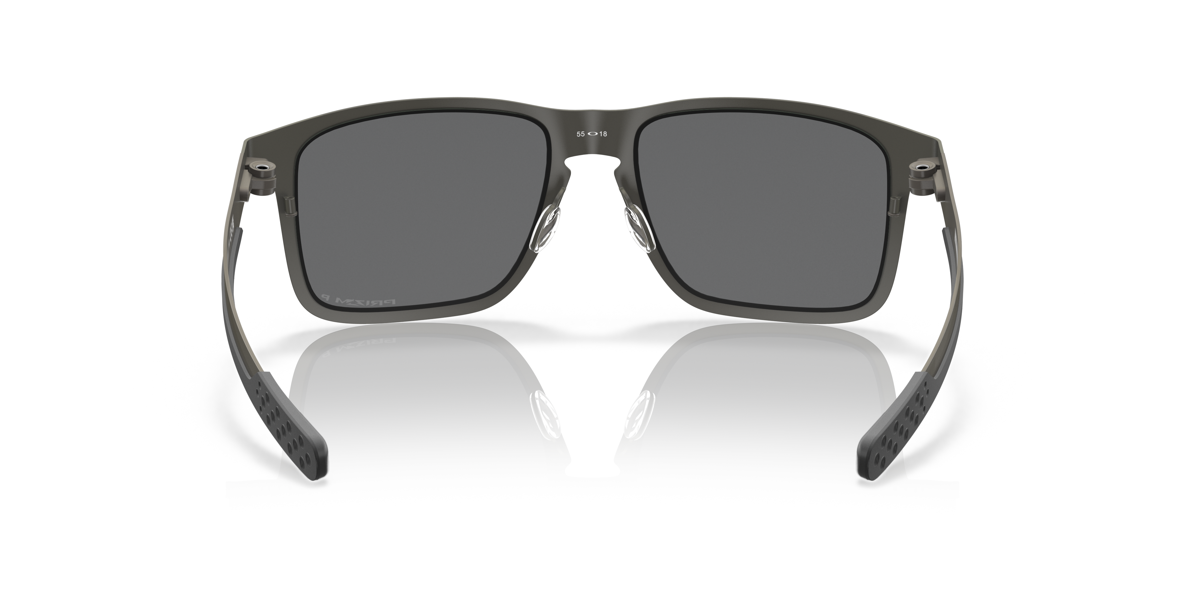 Oakley OO4123 Holbrook Metal Men's Square Prizm Polarized Sunglasses - Matte Gunmetal Frame