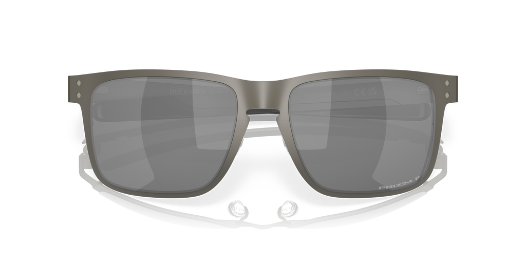 Oakley OO4123 Holbrook Metal Men's Square Prizm Polarized Sunglasses - Matte Gunmetal Frame