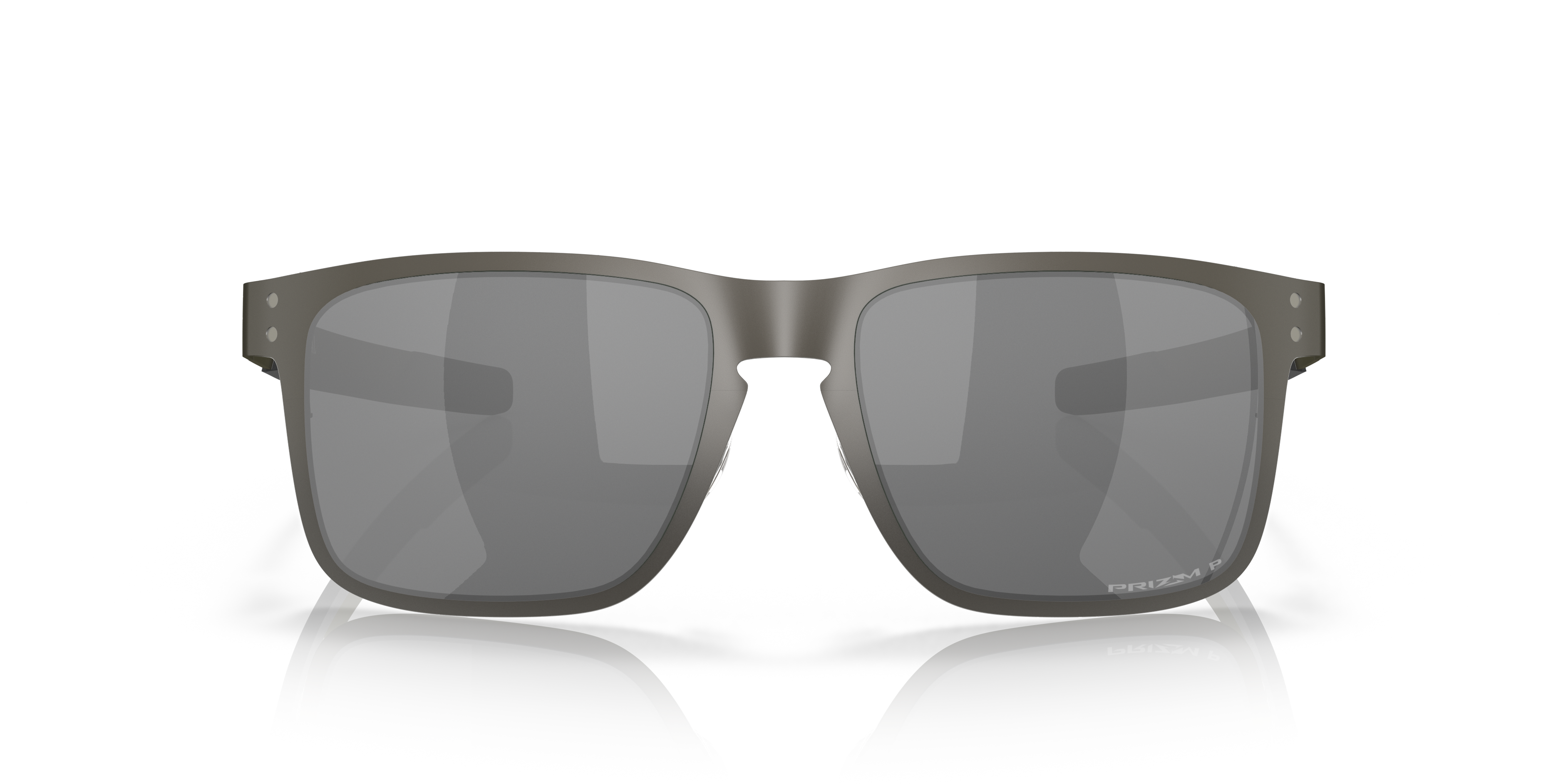 Oakley OO4123 Holbrook Metal Men's Square Prizm Polarized Sunglasses - Matte Gunmetal Frame