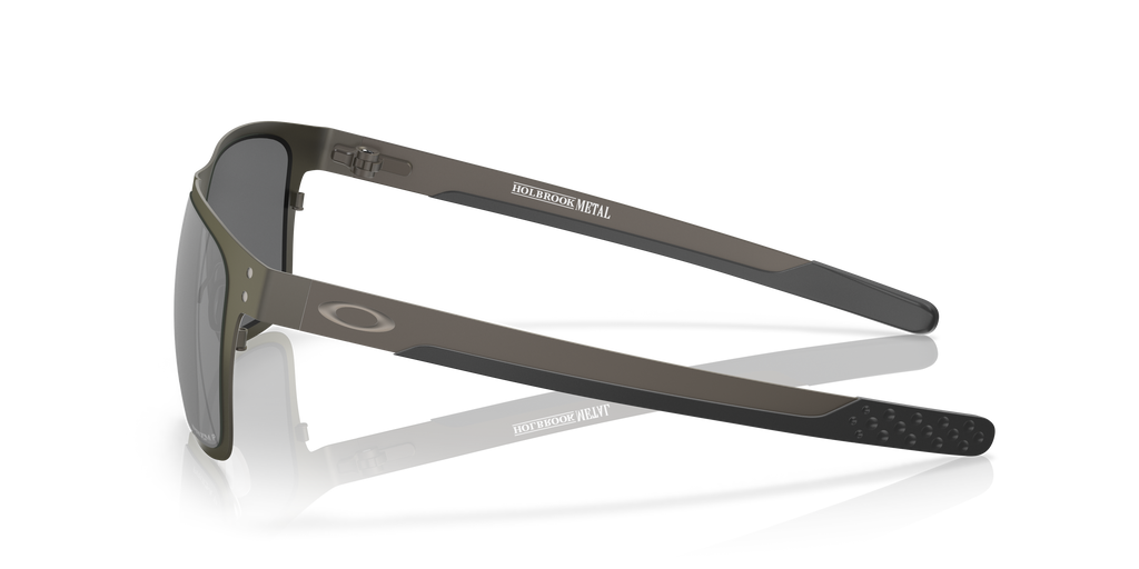 Oakley OO4123 Holbrook Metal Men's Square Prizm Polarized Sunglasses - Matte Gunmetal Frame