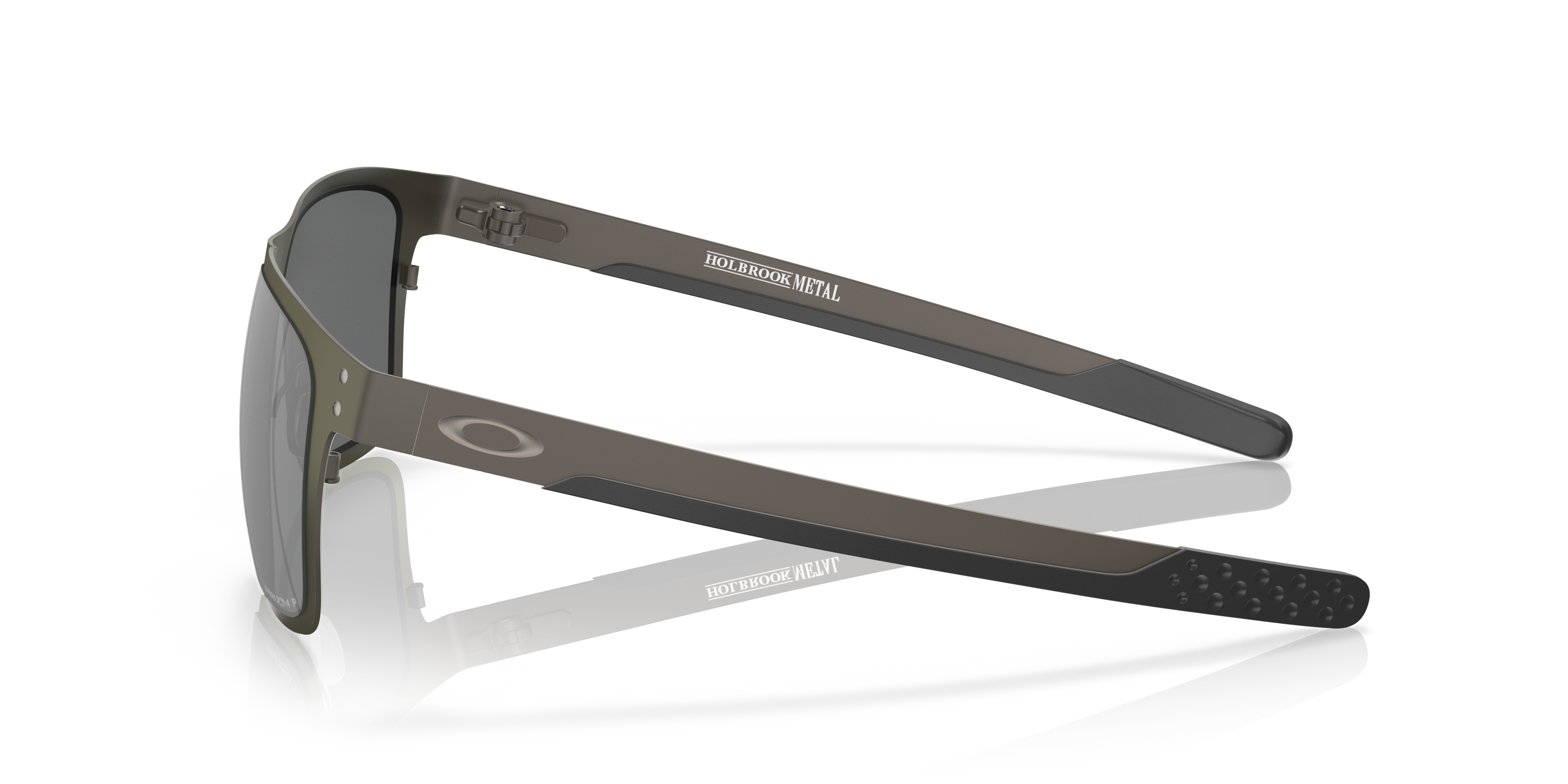 Oakley OO4123 Holbrook Metal Men's Square Prizm Polarized Sunglasses - Matte Gunmetal Frame