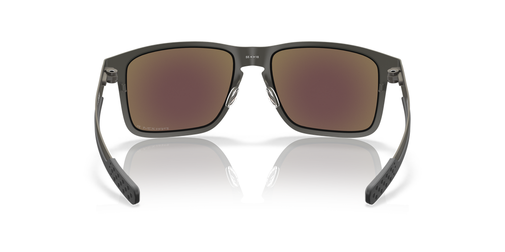 Oakley OO4123 Holbrook Metal Men's Square Prizm Polarized Sunglasses - Matte Gunmetal Frame