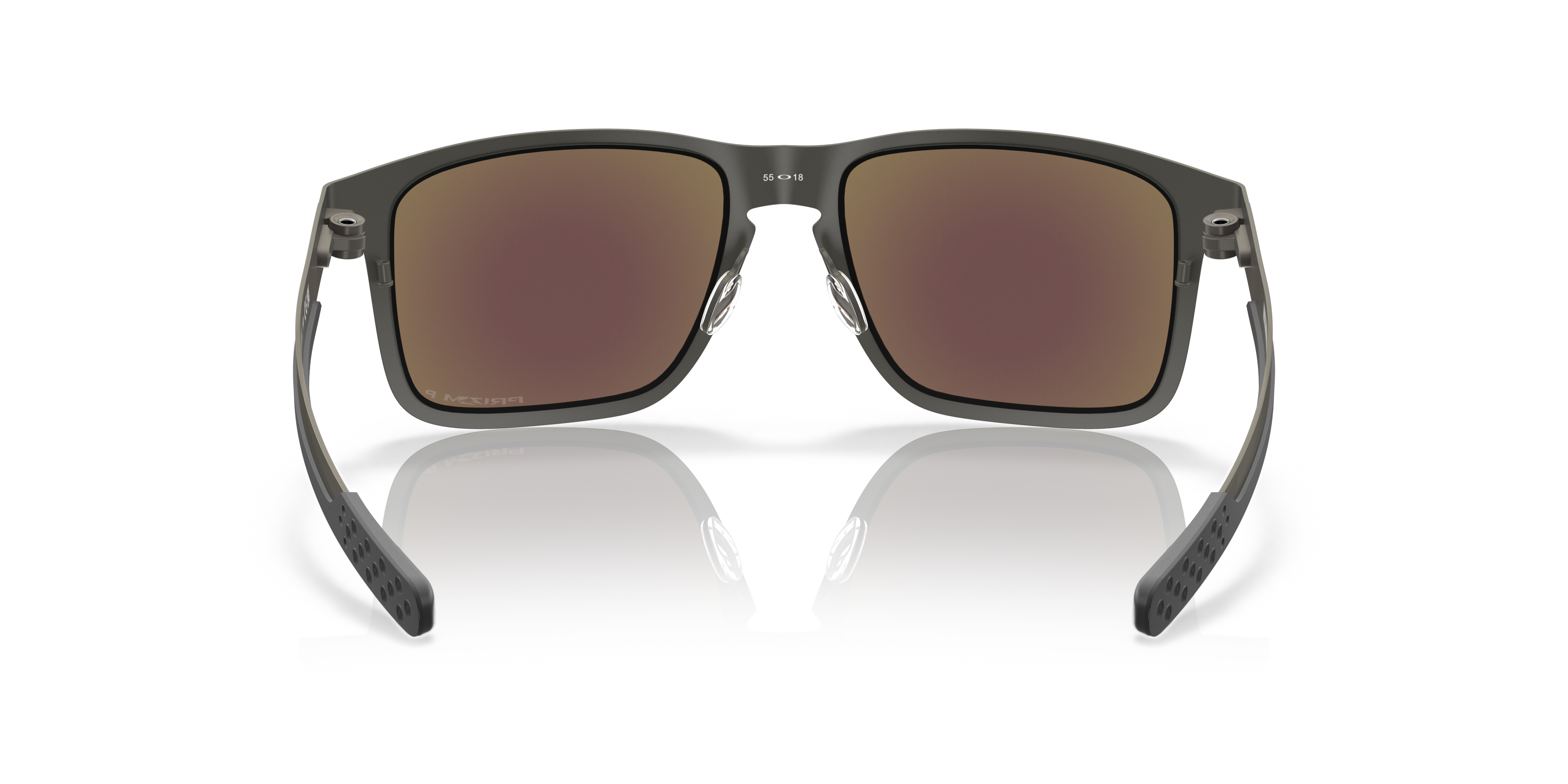Oakley OO4123 Holbrook Metal Men's Square Prizm Polarized Sunglasses - Matte Gunmetal Frame