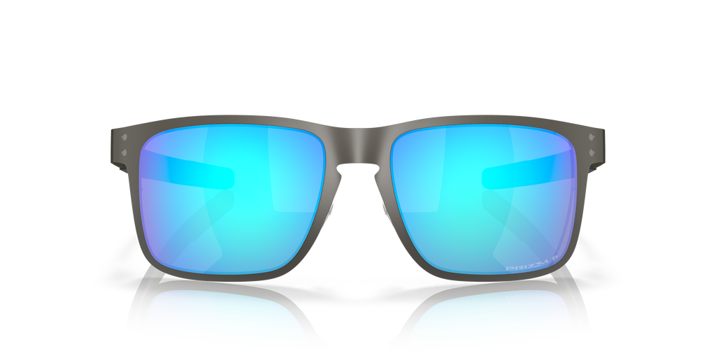 Oakley OO4123 Holbrook Metal Men's Square Prizm Polarized Sunglasses - Matte Gunmetal Frame