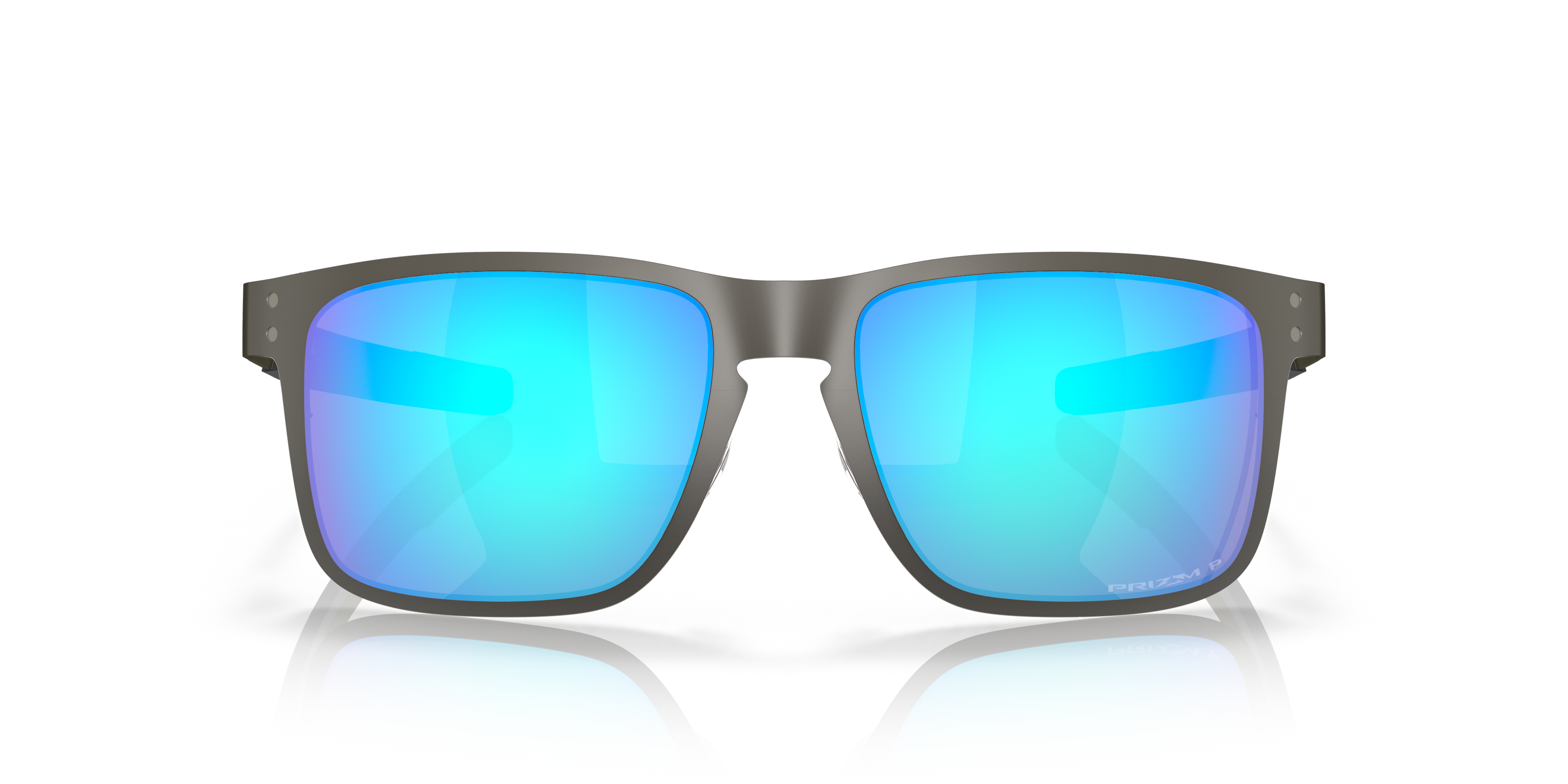Oakley OO4123 Holbrook Metal Men's Square Prizm Polarized Sunglasses - Matte Gunmetal Frame
