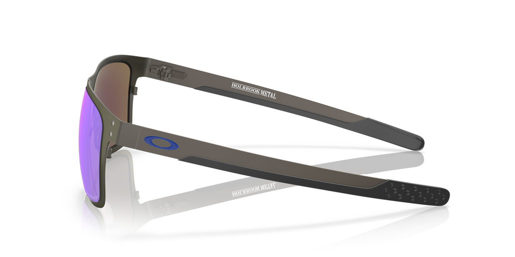 Oakley OO4123 Holbrook Metal Men's Square Prizm Polarized Sunglasses - Matte Gunmetal Frame