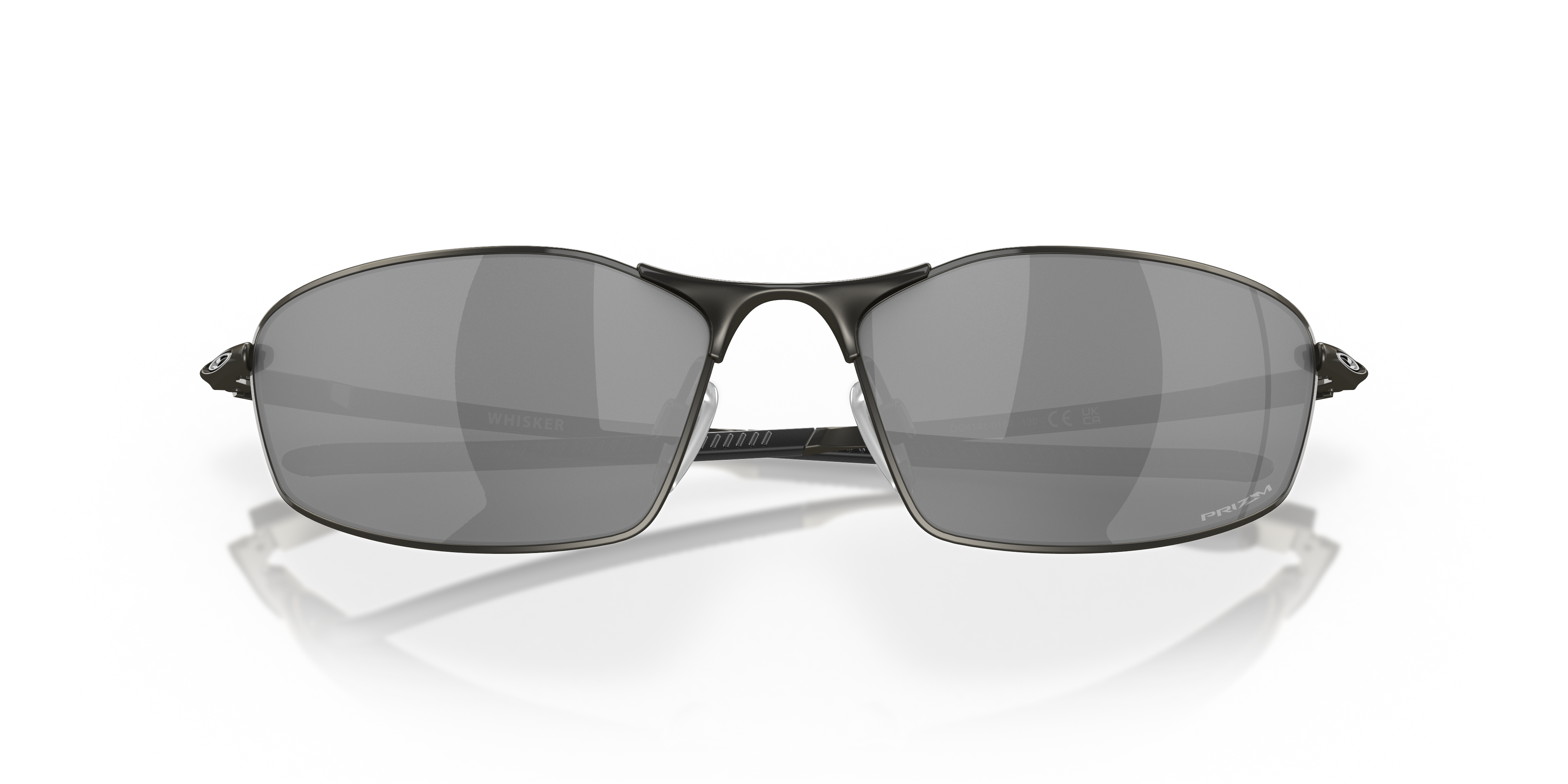 Oakley OO4141 Whisker Men's Oval Prizm Sunglasses - Carbon Frame
