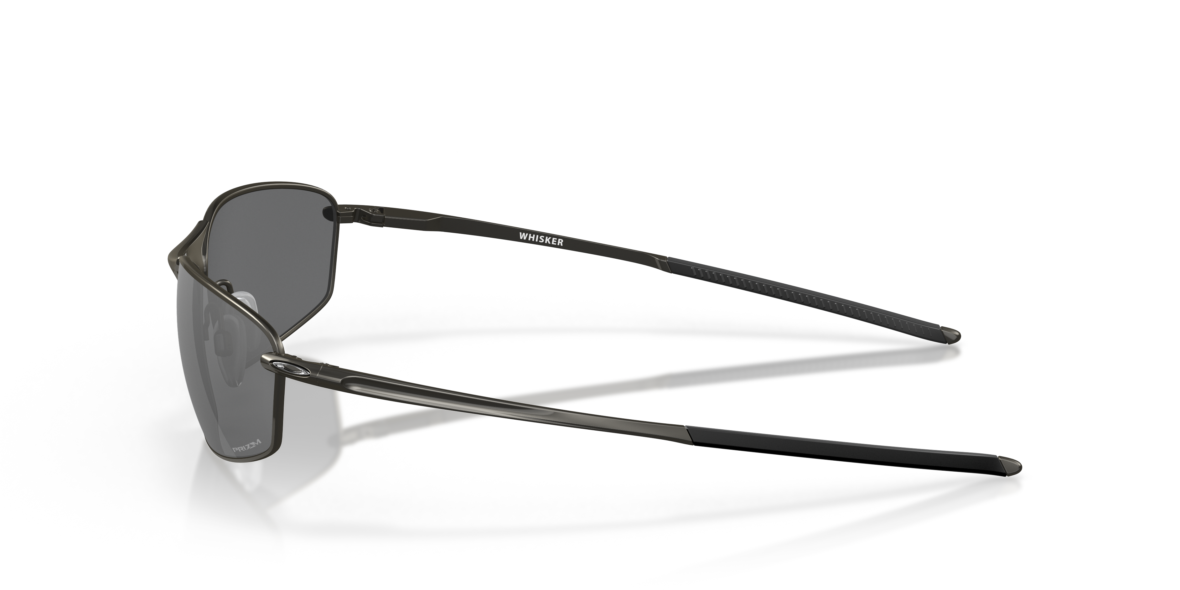 Oakley OO4141 Whisker Men's Oval Prizm Sunglasses - Satin Black Frame