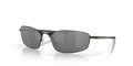 Oakley OO4141 Whisker Men's Oval Prizm Sunglasses - Carbon Frame