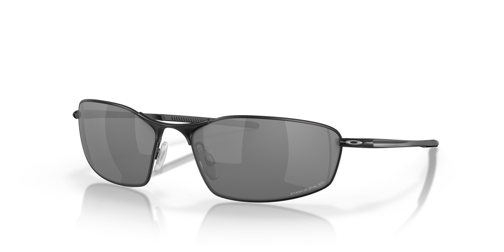 Oakley OO4141 Whisker Men's Oval Prizm Sunglasses - Satin Black Frame