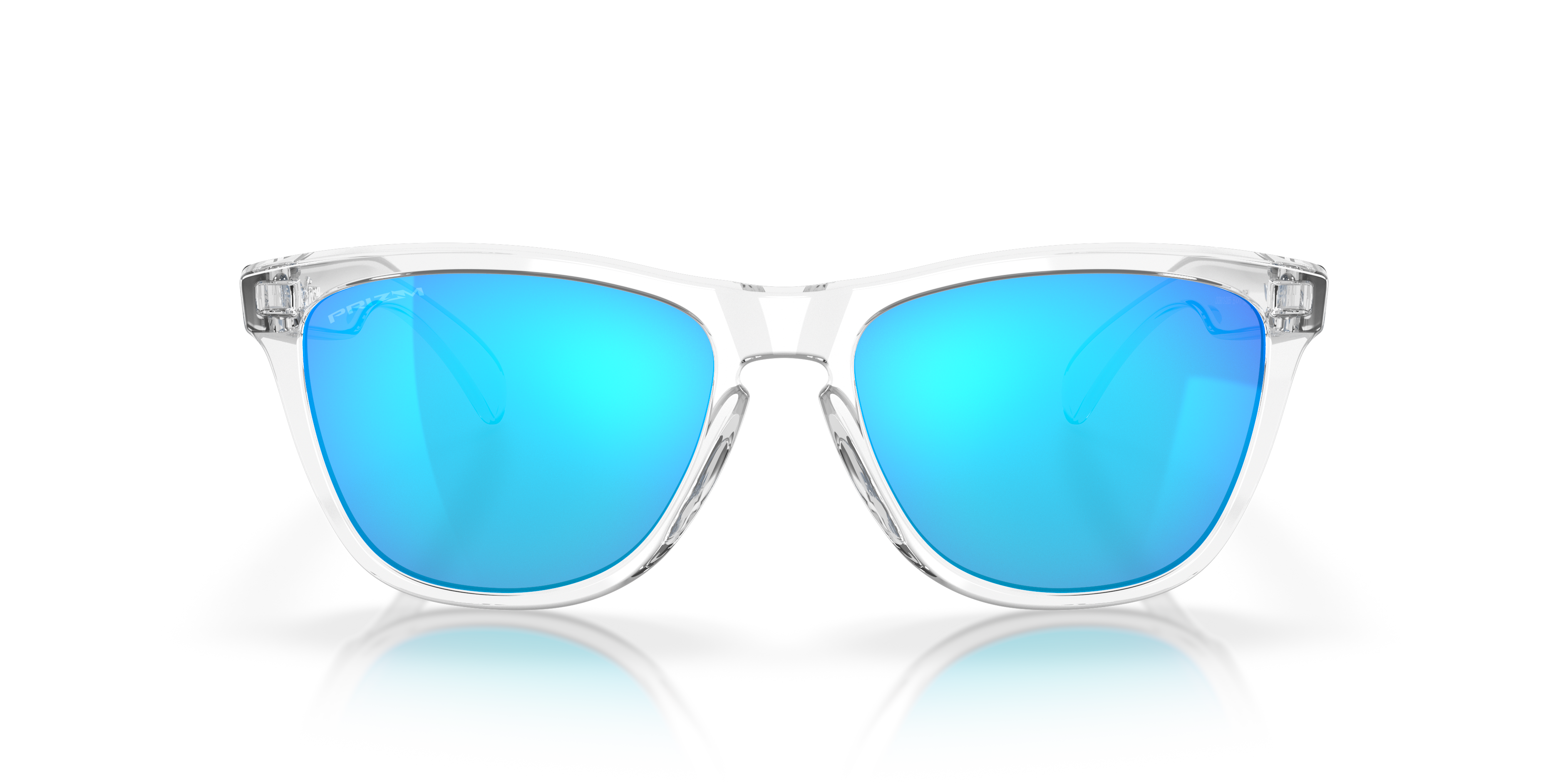 Oakley OO9013 Frogskins Unisex Square Prizm Sunglasses - Crystal Clear Frame
