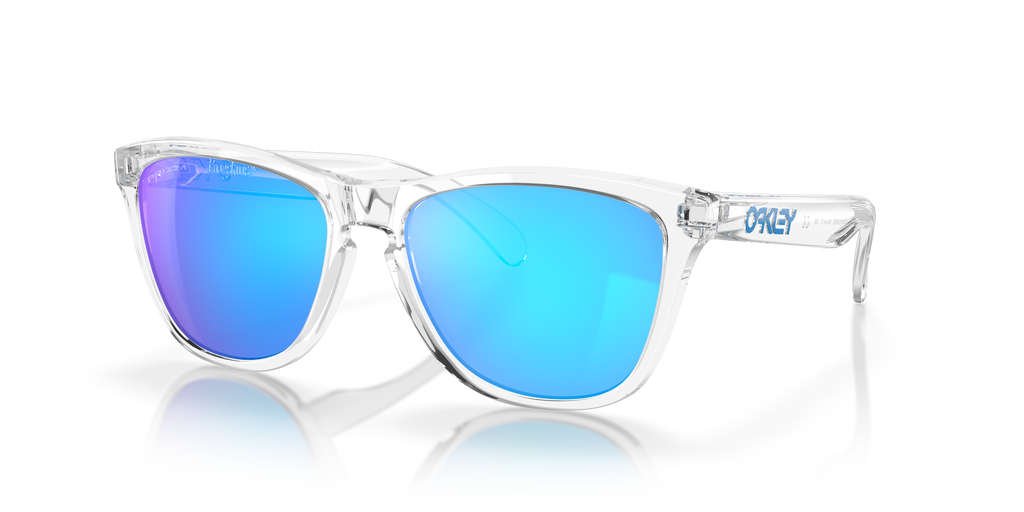 Oakley OO9013 Frogskins Unisex Square Prizm Sunglasses - Crystal Clear Frame
