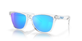 Oakley OO9013 Frogskins Unisex Square Prizm Sunglasses - Crystal Clear Frame