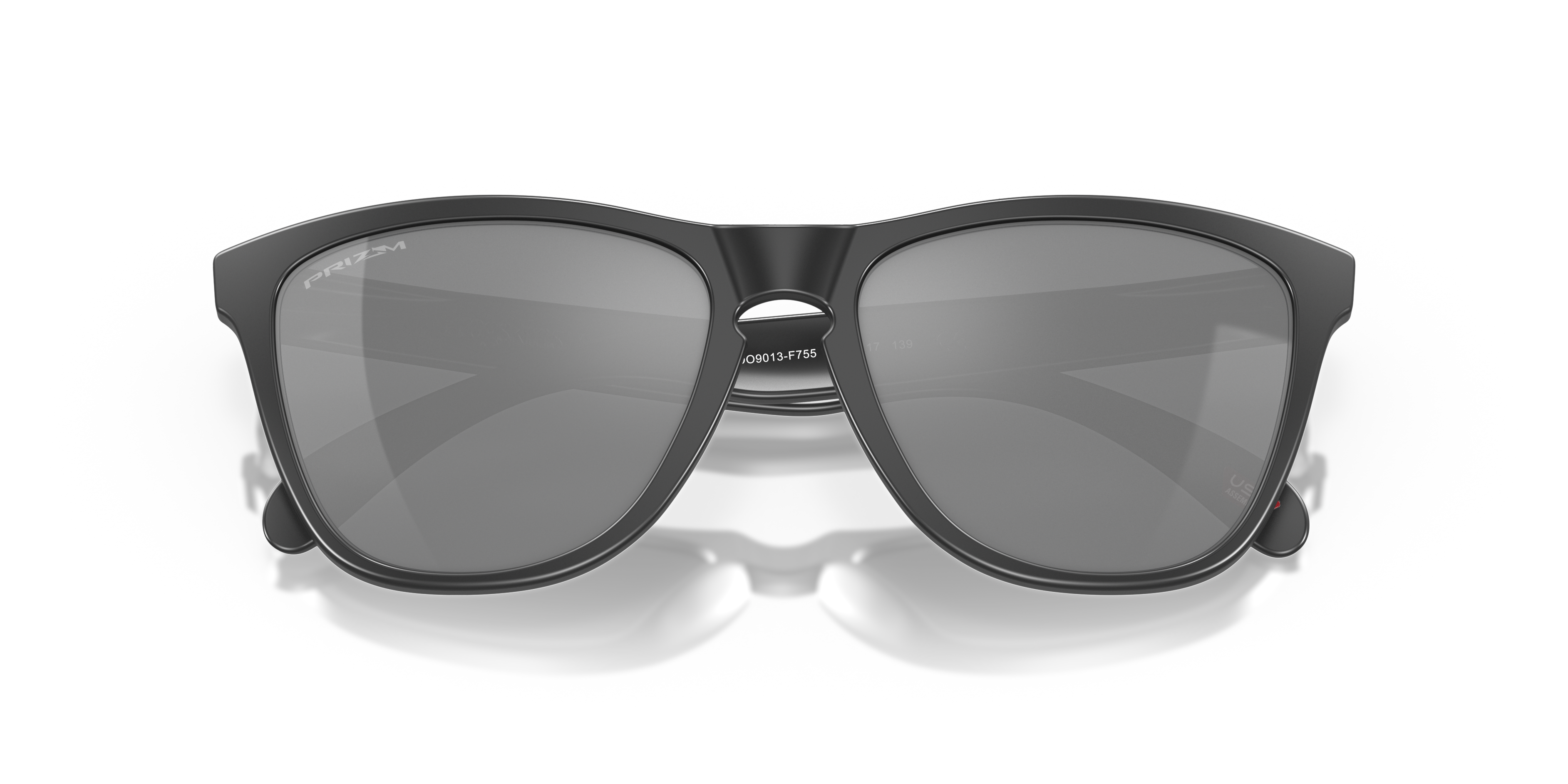 Oakley OO9013 Frogskins Unisex Square Prizm Sunglasses - Crystal Clear Frame