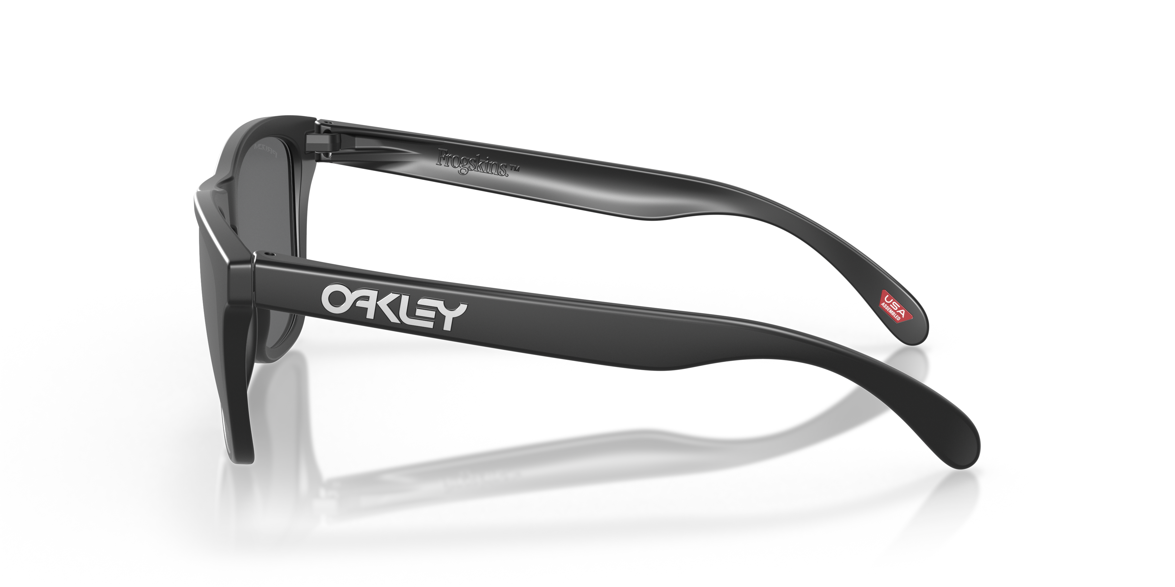 Oakley OO9013 Frogskins Unisex Square Prizm Sunglasses - Polished Black Frame