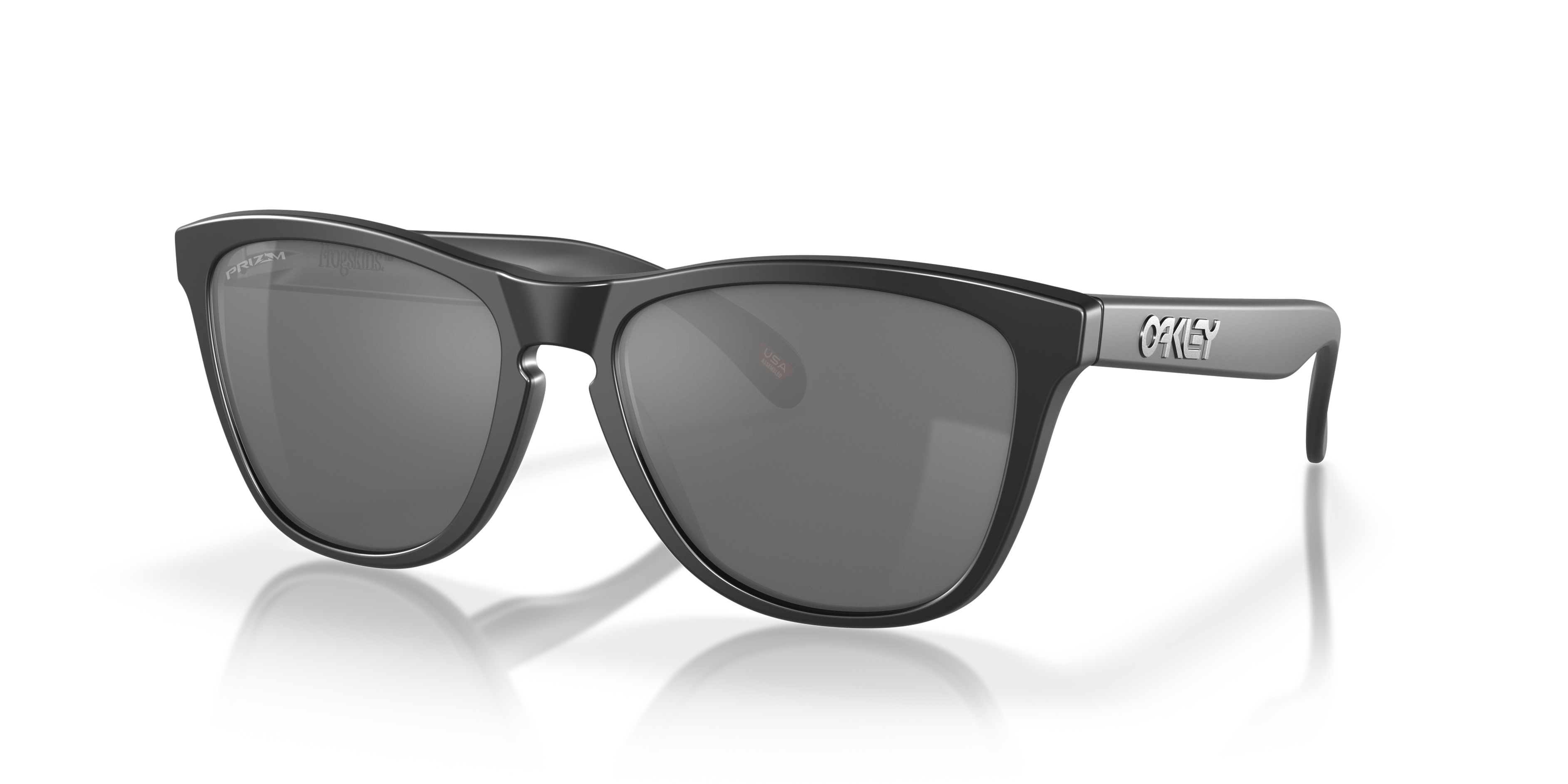 Oakley OO9013 Frogskins Unisex Square Prizm Sunglasses - Matte Black Frame
