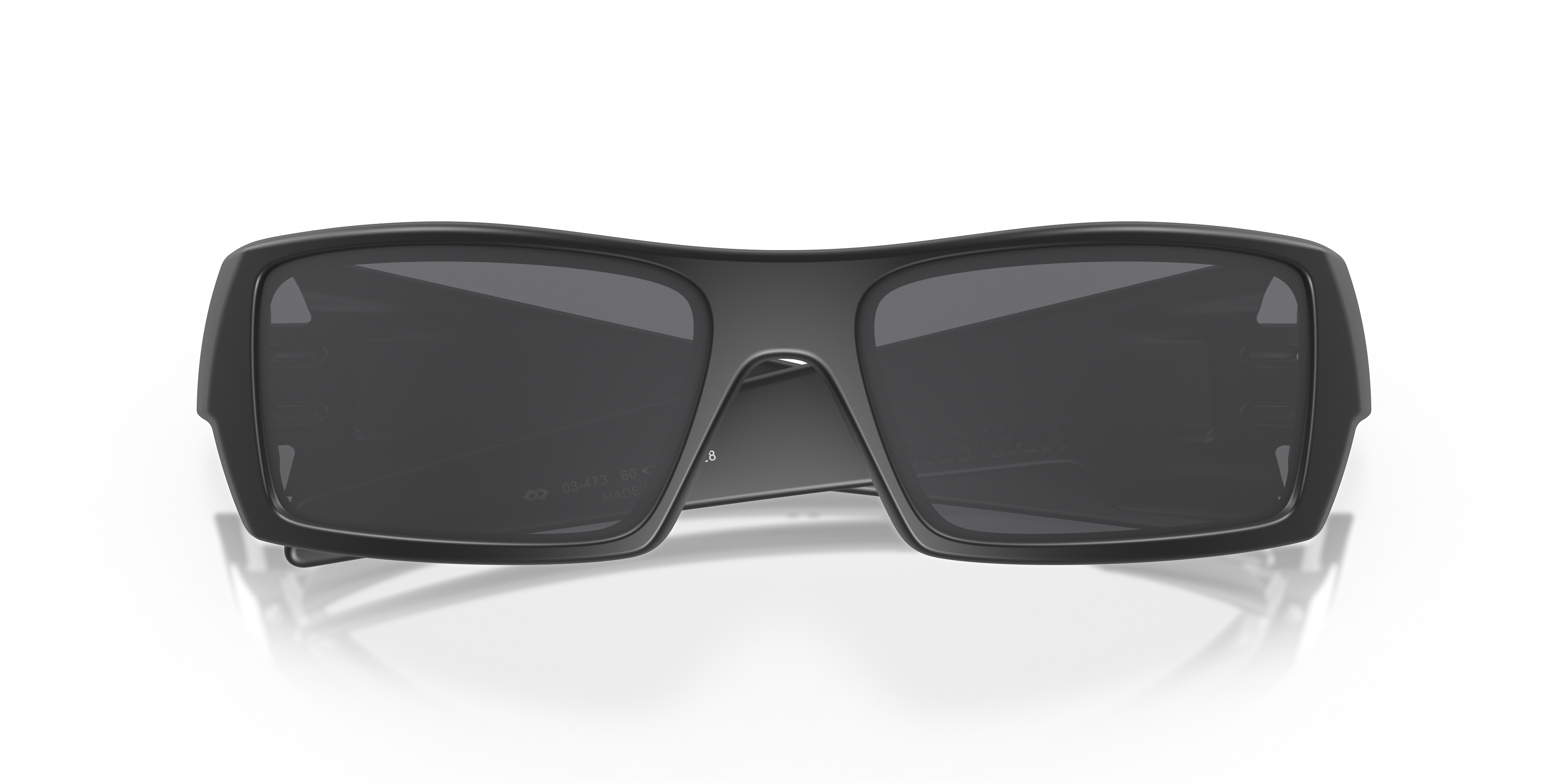 Oakley OO9014 Gascan Men's Rectangle Prizm Sunglasses - Polished Black Frame