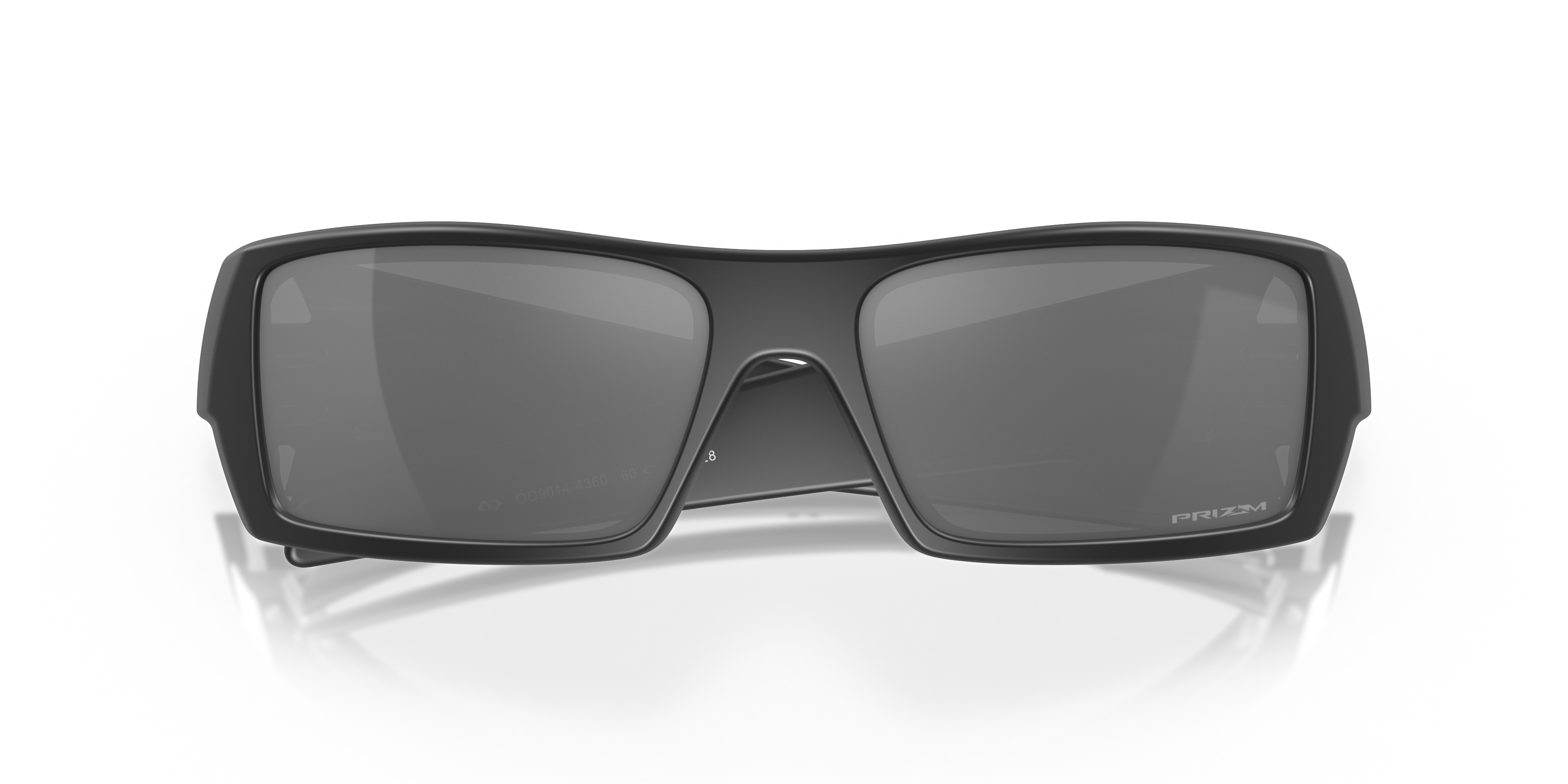 Oakley OO9014 Gascan Men's Rectangle Prizm Sunglasses - Polished Black Frame