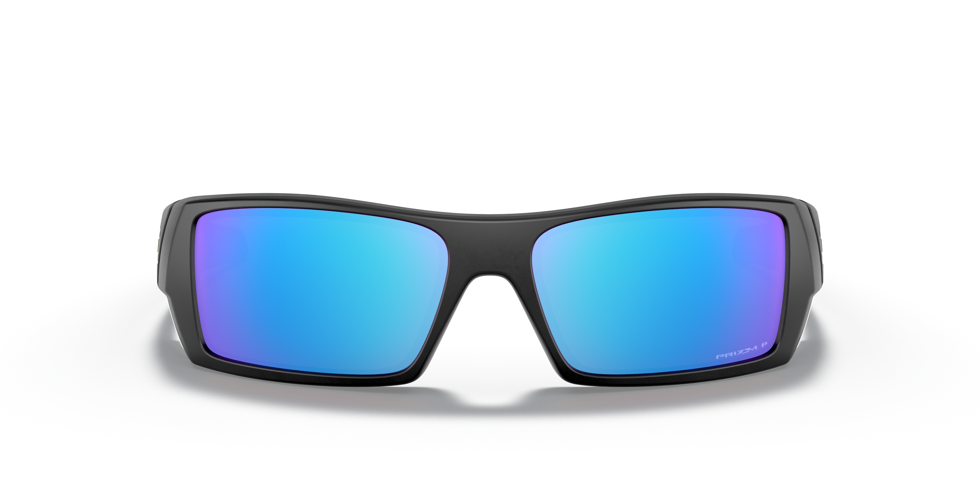 Oakley OO9014 Gascan Men's Rectangle Prizm Sunglasses - Polished Black Frame