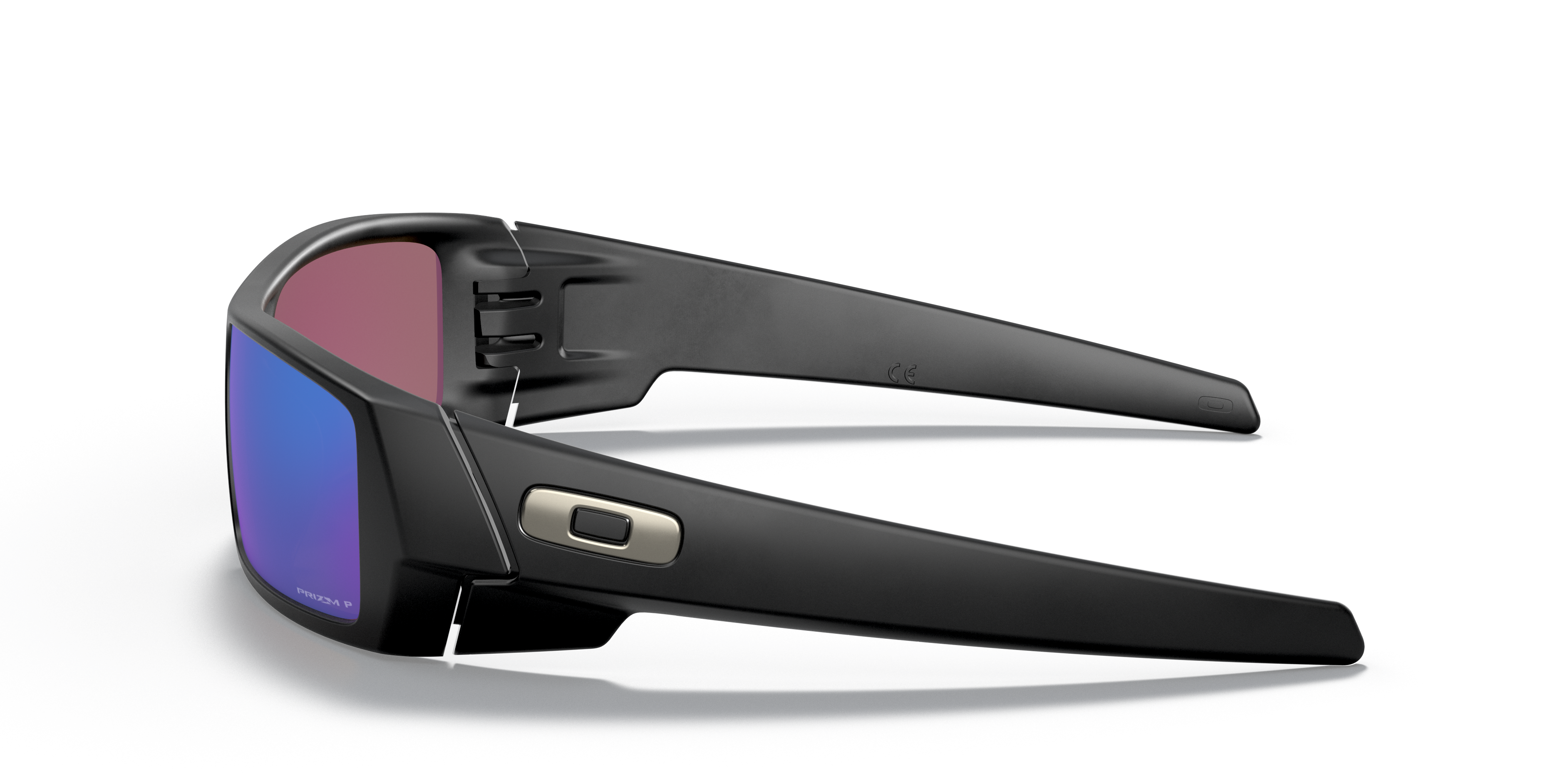 Oakley OO9014 Gascan Men's Rectangle Prizm Sunglasses - Matte Black Frame