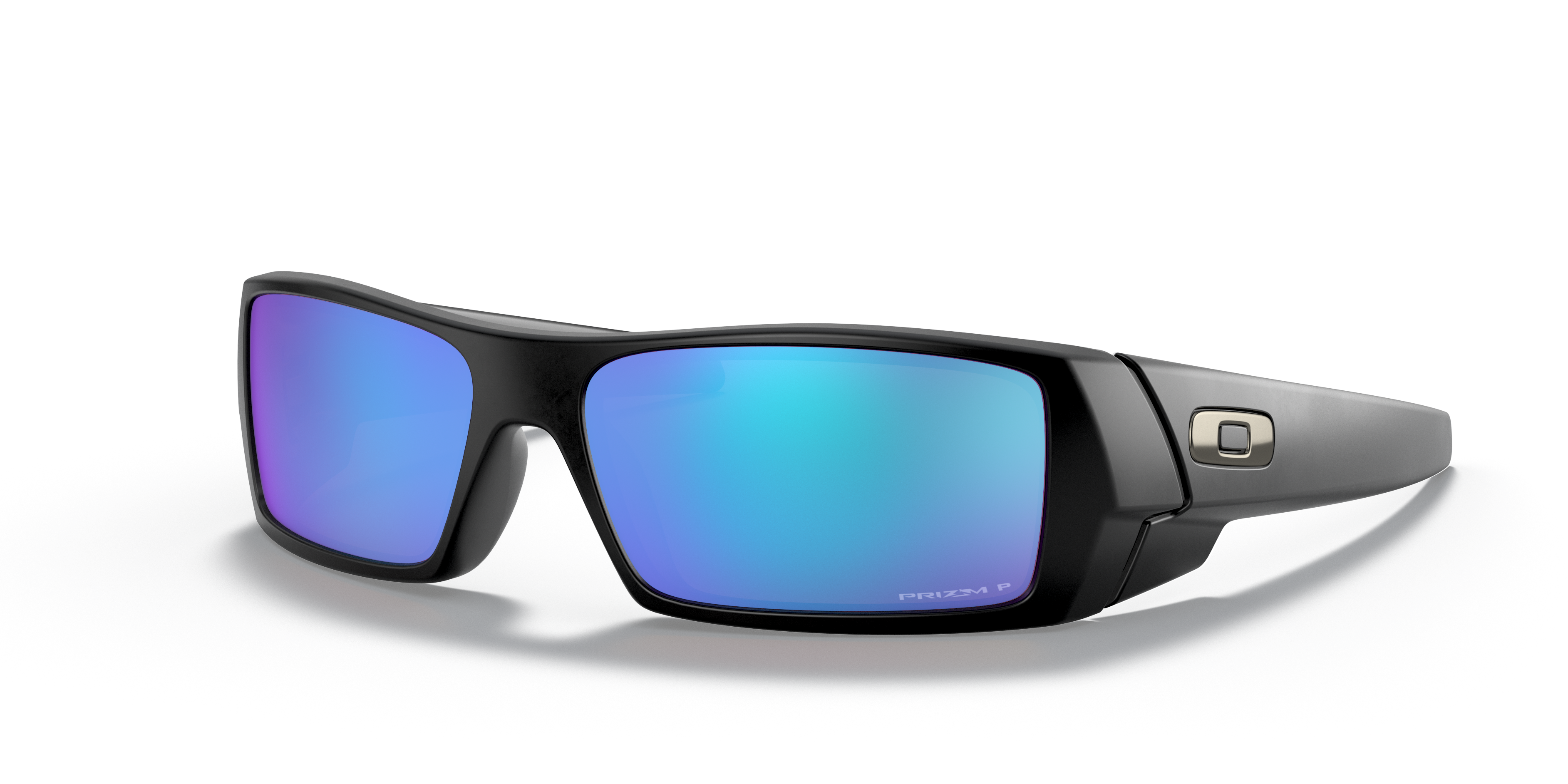 Oakley OO9014 Gascan Men's Rectangle Prizm Sunglasses - Polished Black Frame