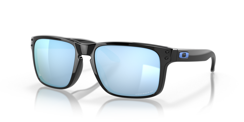Oakley OO9102 Holbrook Men's Square Prizm Sunglasses - Polished Black Frame