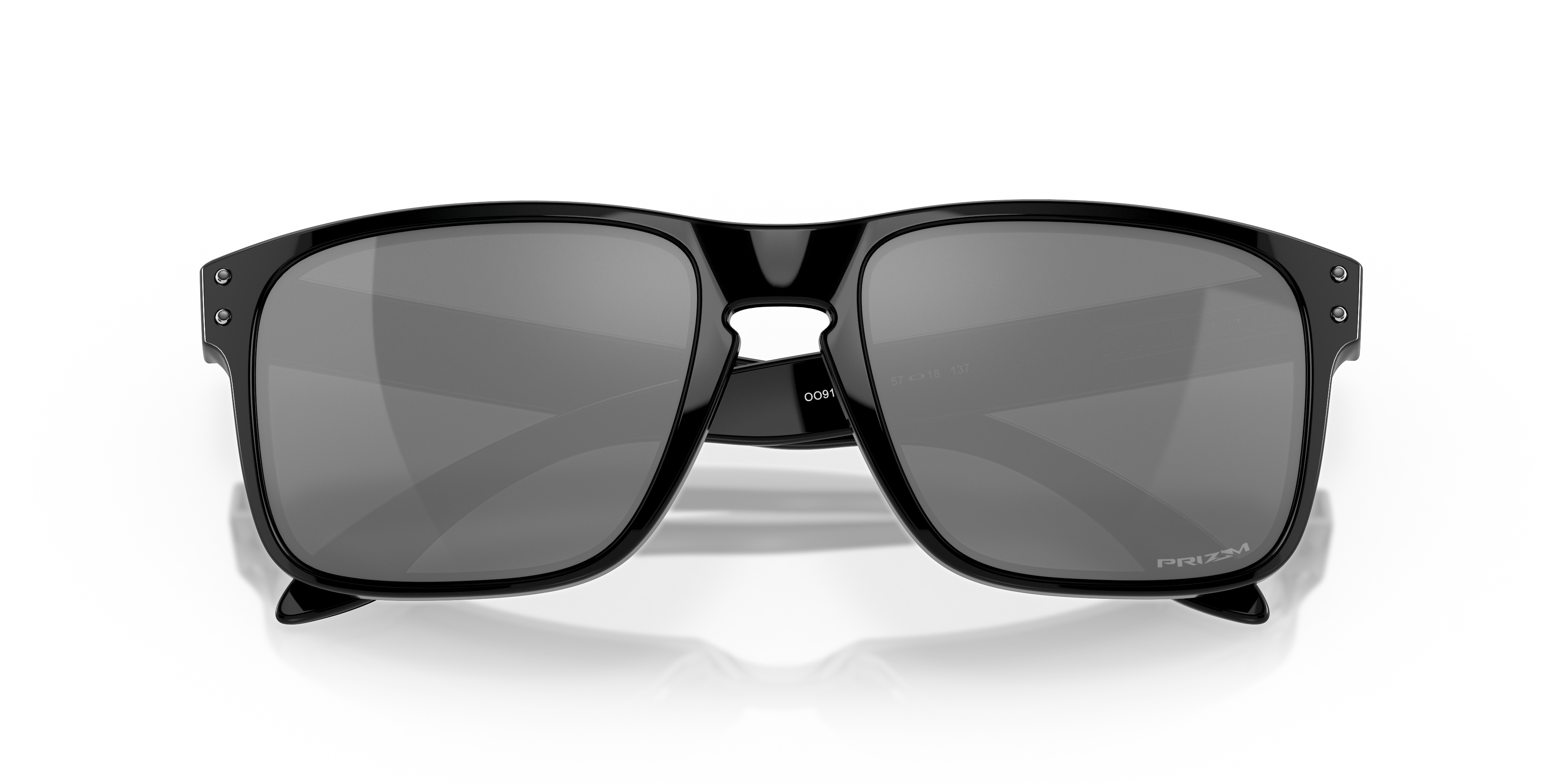 Oakley OO9102 Holbrook Men's Square Prizm Sunglasses - Polished Black Frame