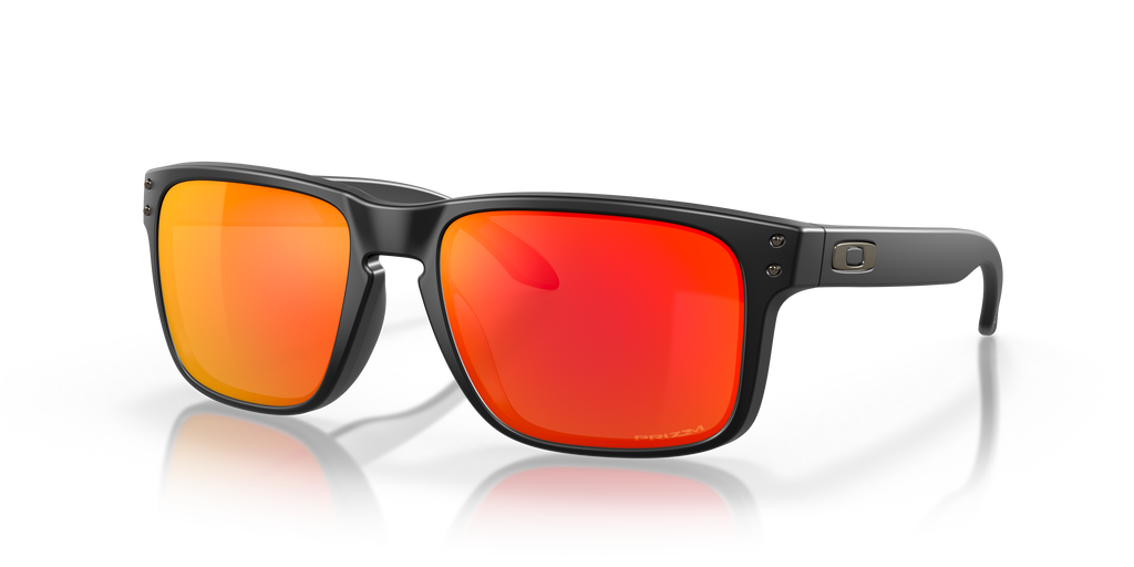 Oakley OO9102 Holbrook Men's Square Prizm Sunglasses - Matte Black Frame