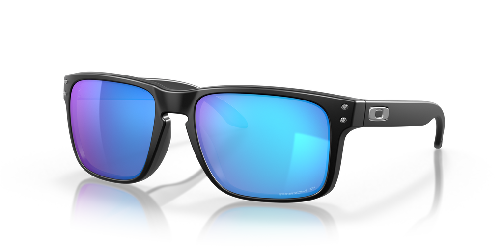Oakley OO9102 Holbrook Men's Square Prizm Sunglasses - Matte Black Frame