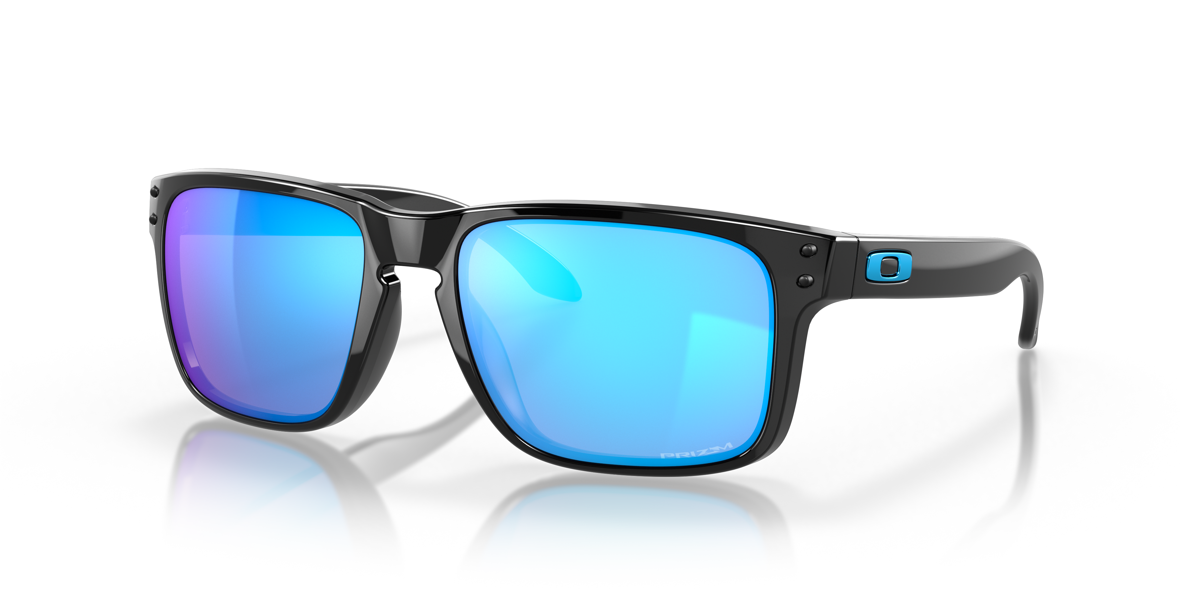 Oakley OO9102 Holbrook Men's Square Prizm Sunglasses - Polished Black Frame