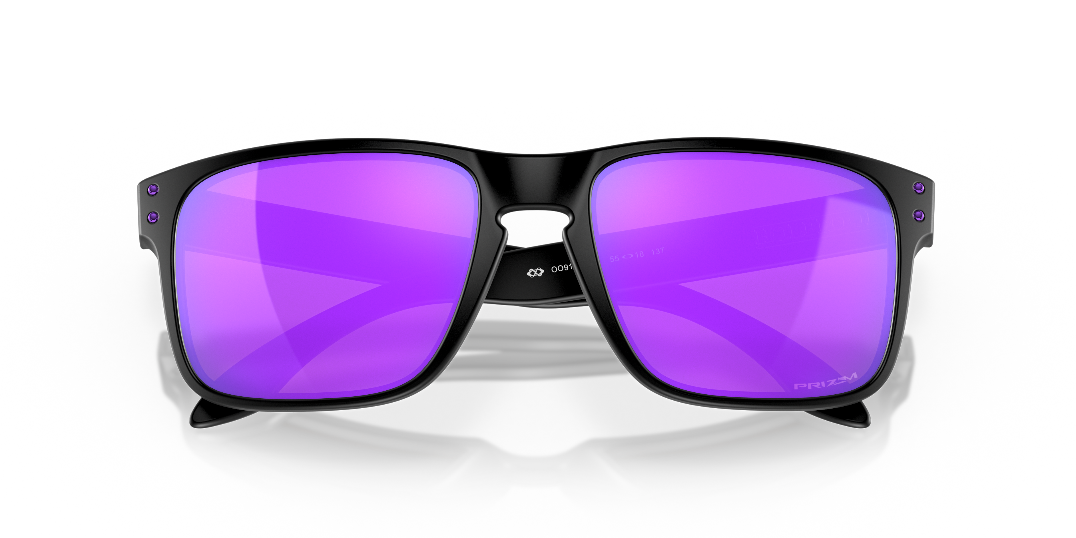 Oakley OO9102 Holbrook Men's Square Prizm Sunglasses - Matte Black Frame