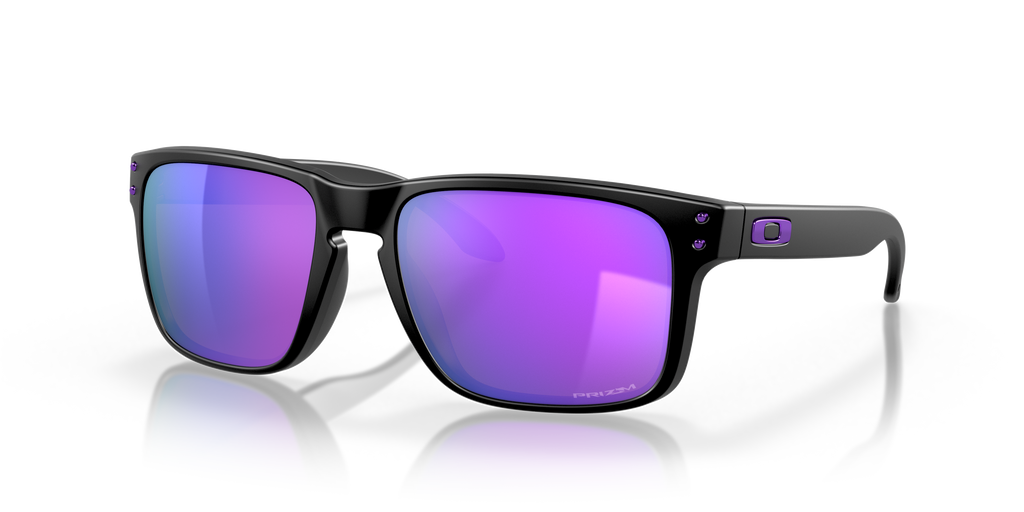 Oakley OO9102 Holbrook Men's Square Prizm Sunglasses - Matte Black Frame