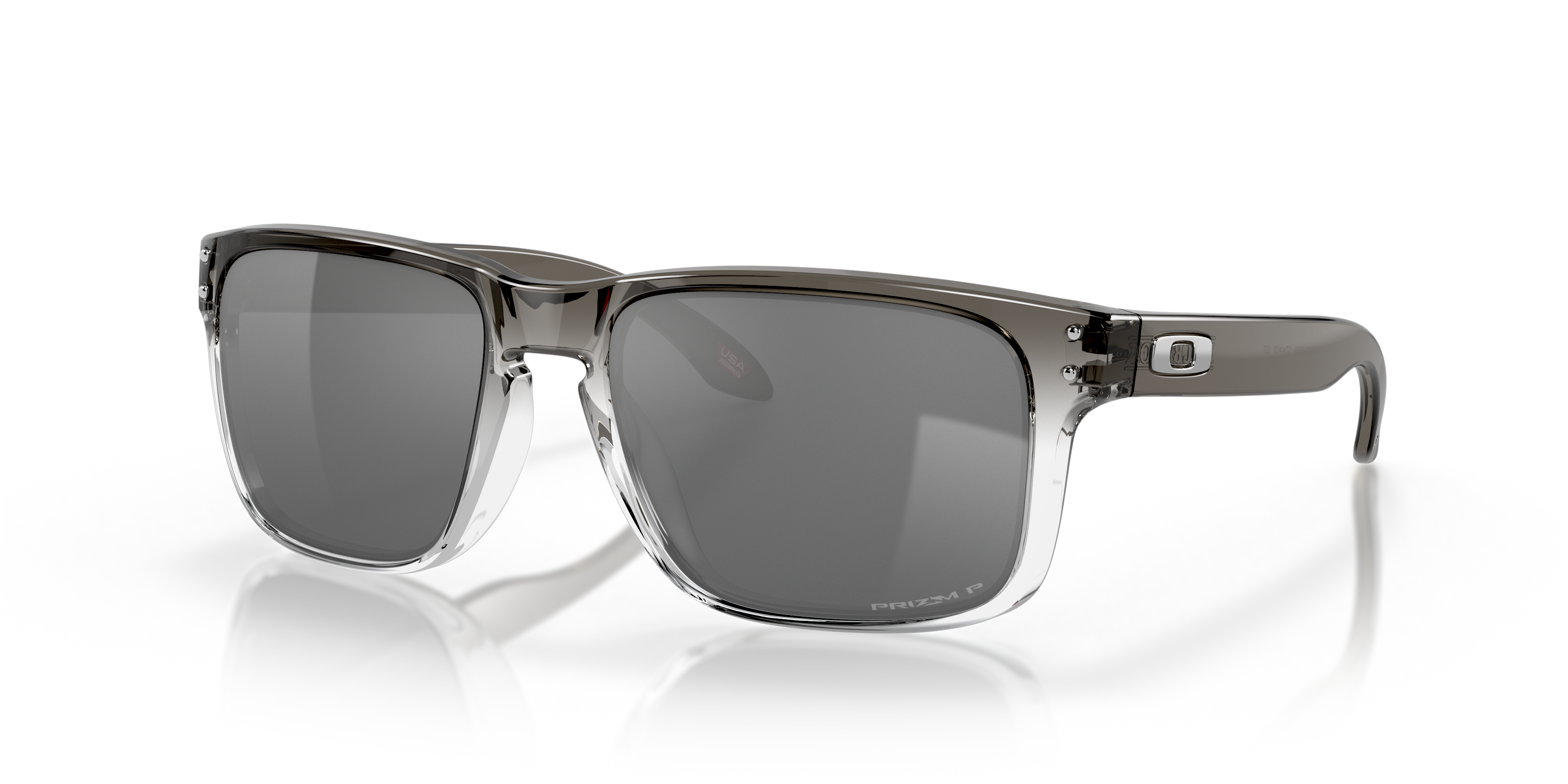 Oakley OO9102 Holbrook Men's Square Prizm Sunglasses - Polished Black Frame
