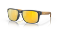 Oakley OO9102 Holbrook Men's Square Prizm Sunglasses - Matte Carbon Frame