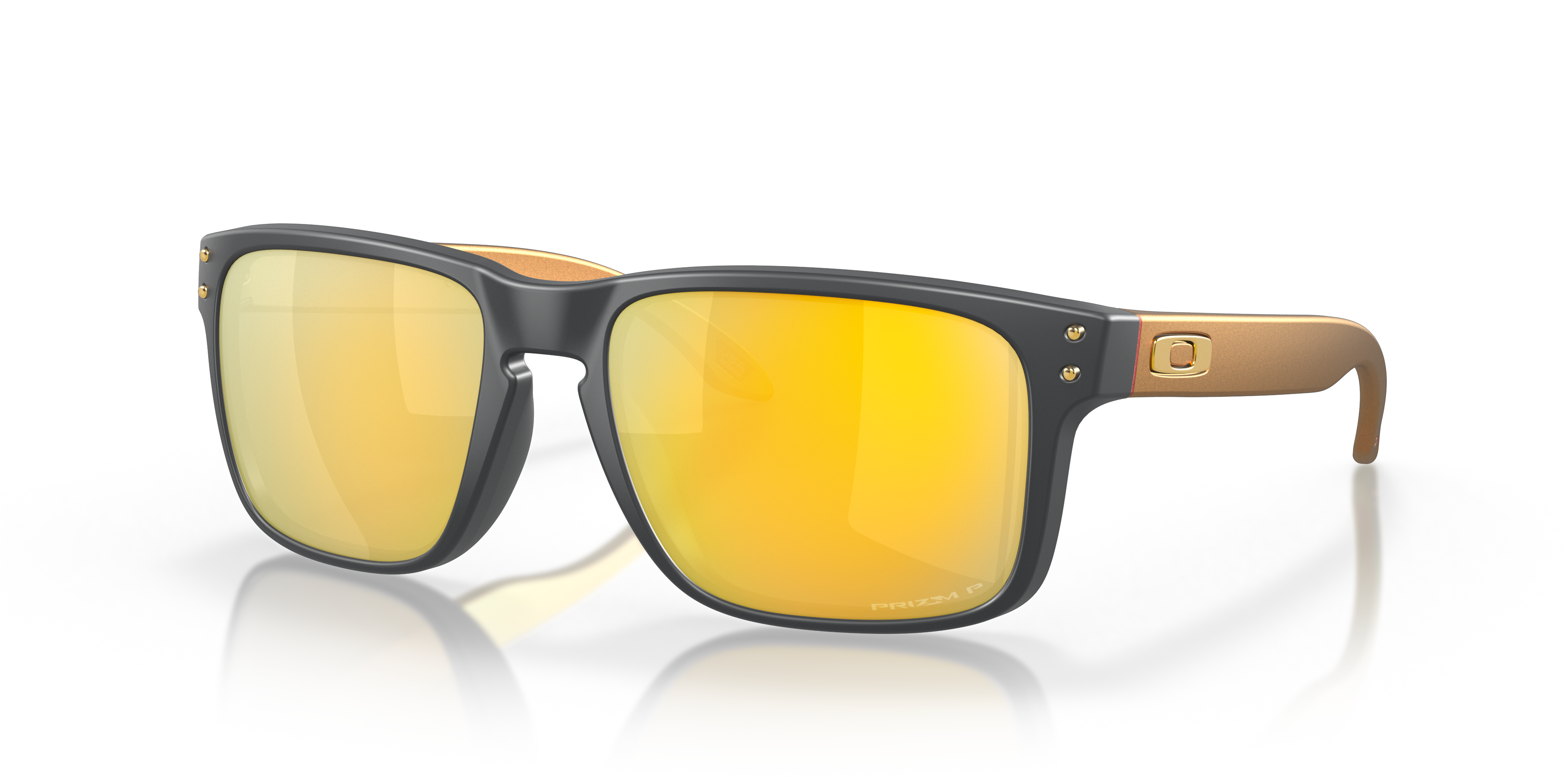 Oakley OO9102 Holbrook Men's Square Prizm Sunglasses - Polished Black Frame
