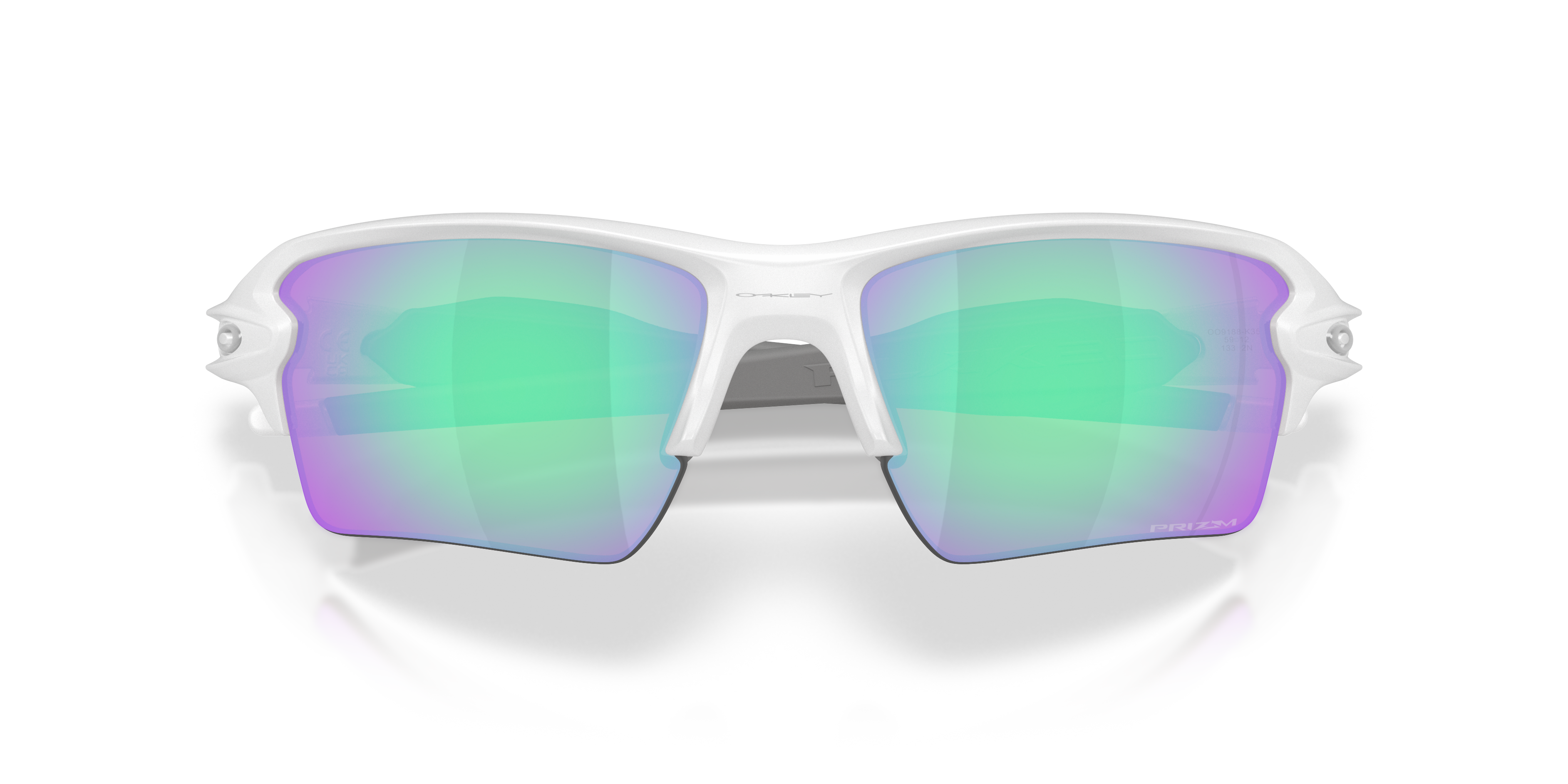 Oakley OO9188 Flak 2.0 XL On The Green Collection Men's Prizm Sport Sunglasses - Matte White