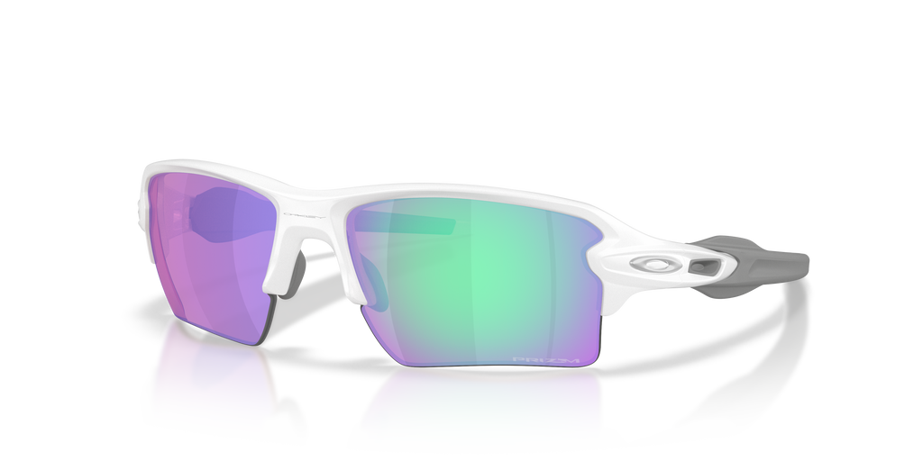 Oakley OO9188 Flak 2.0 XL On The Green Collection Men's Prizm Sport Sunglasses - Matte White