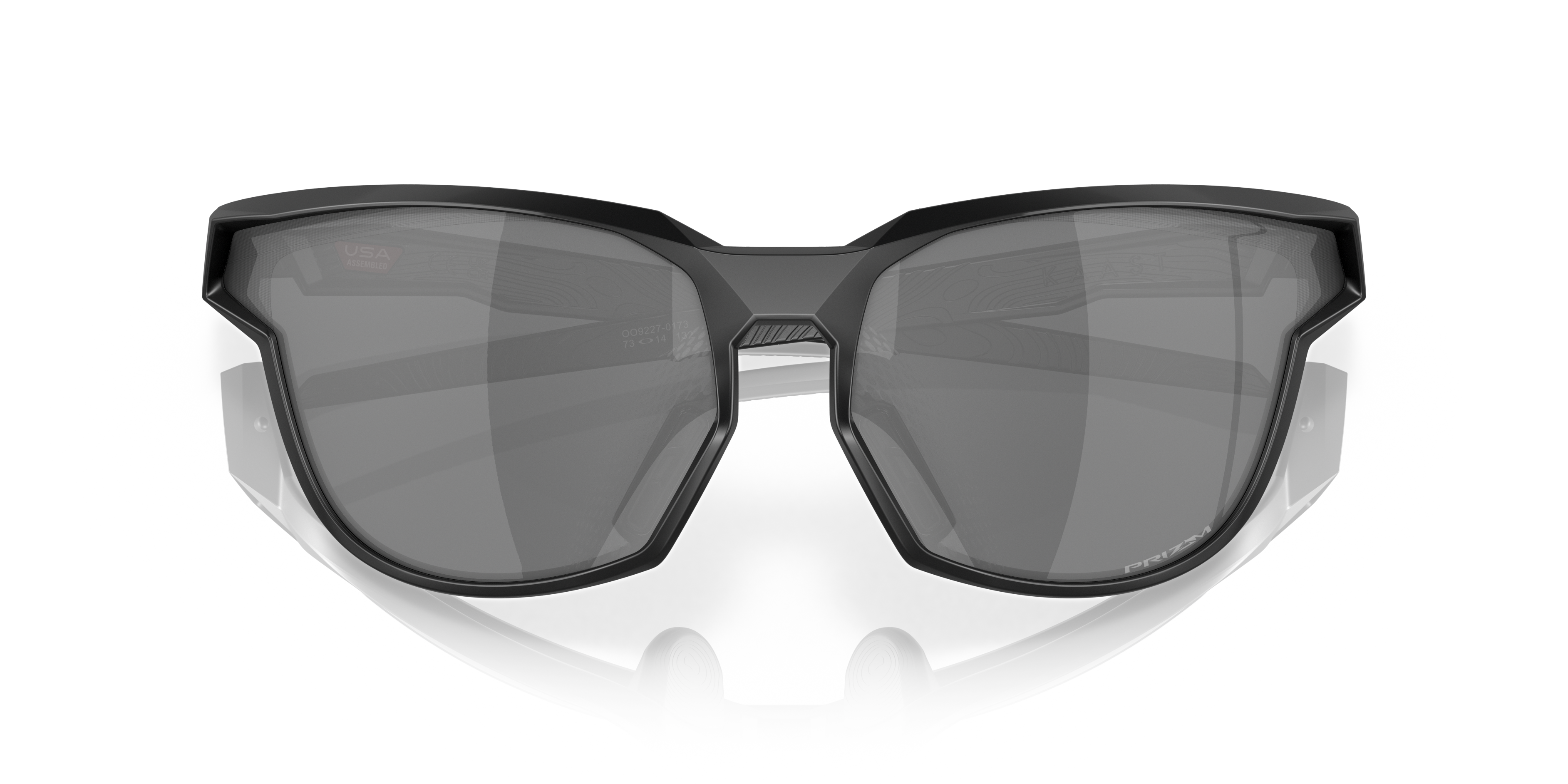 Oakley OO9227 Kaast Men's Oval Prizm Sunglasses - Matte Black Frame