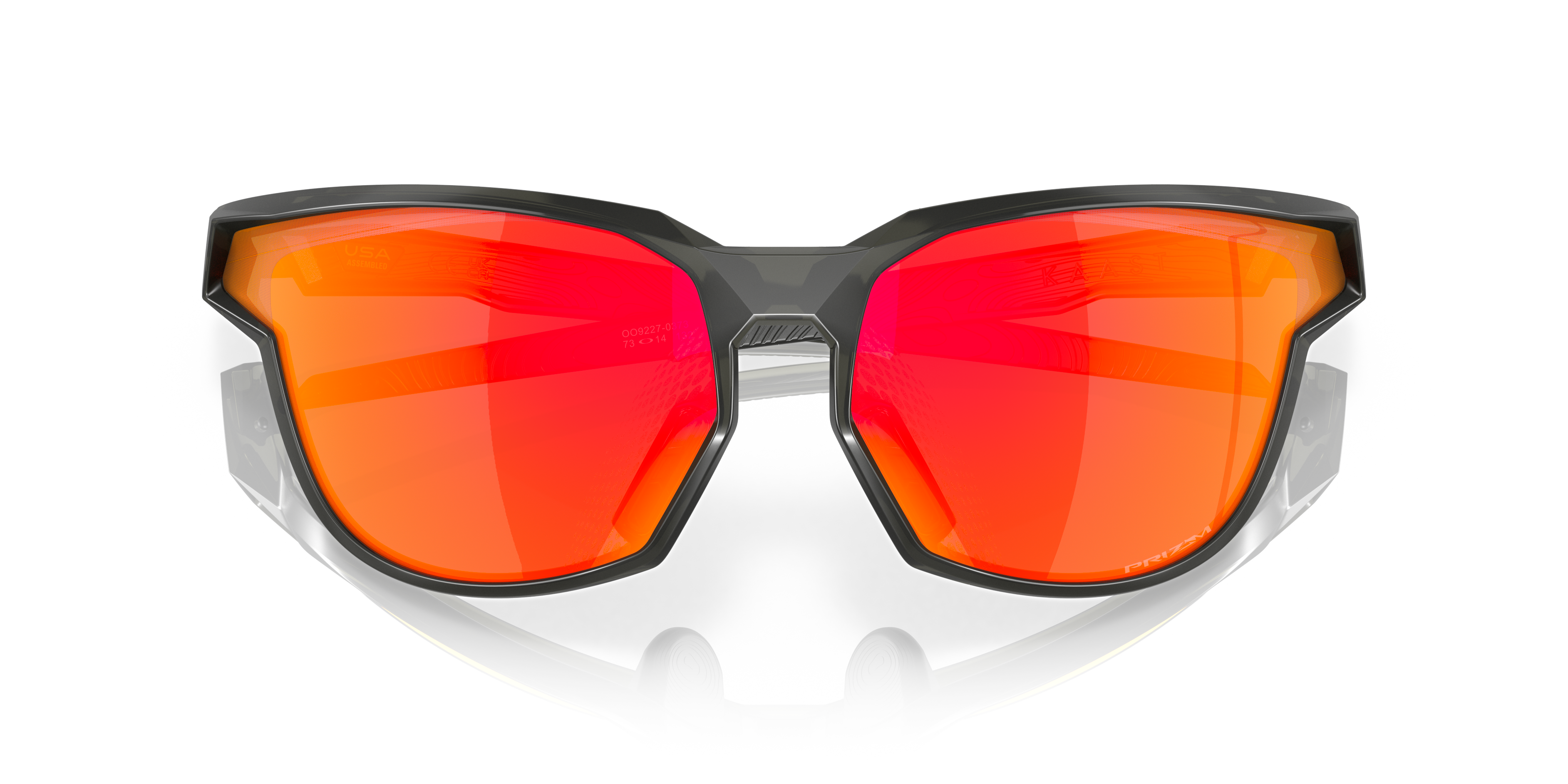 Oakley OO9227 Kaast Men's Oval Prizm Sunglasses - Matte Grey Smoke Frame