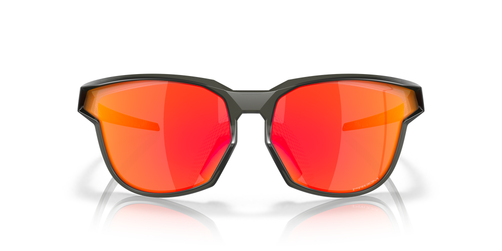 Oakley OO9227 Kaast Men's Oval Prizm Sunglasses - Matte Grey Smoke Frame