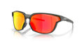 Oakley OO9227 Kaast Men's Oval Prizm Sunglasses - Matte Grey Smoke Frame
